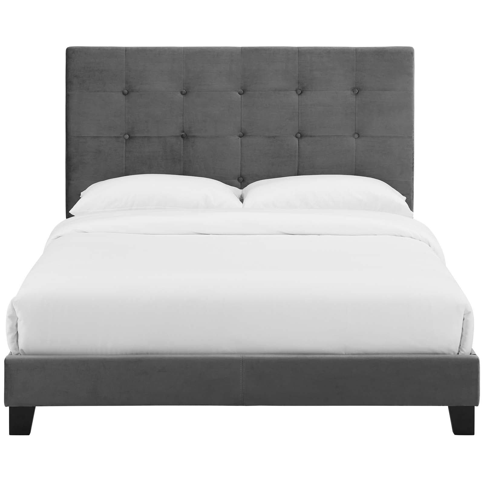 Modway Melanie Twin Tufted Button Upholstered Performance Velvet Platform Bed | Beds | Modishstore-11