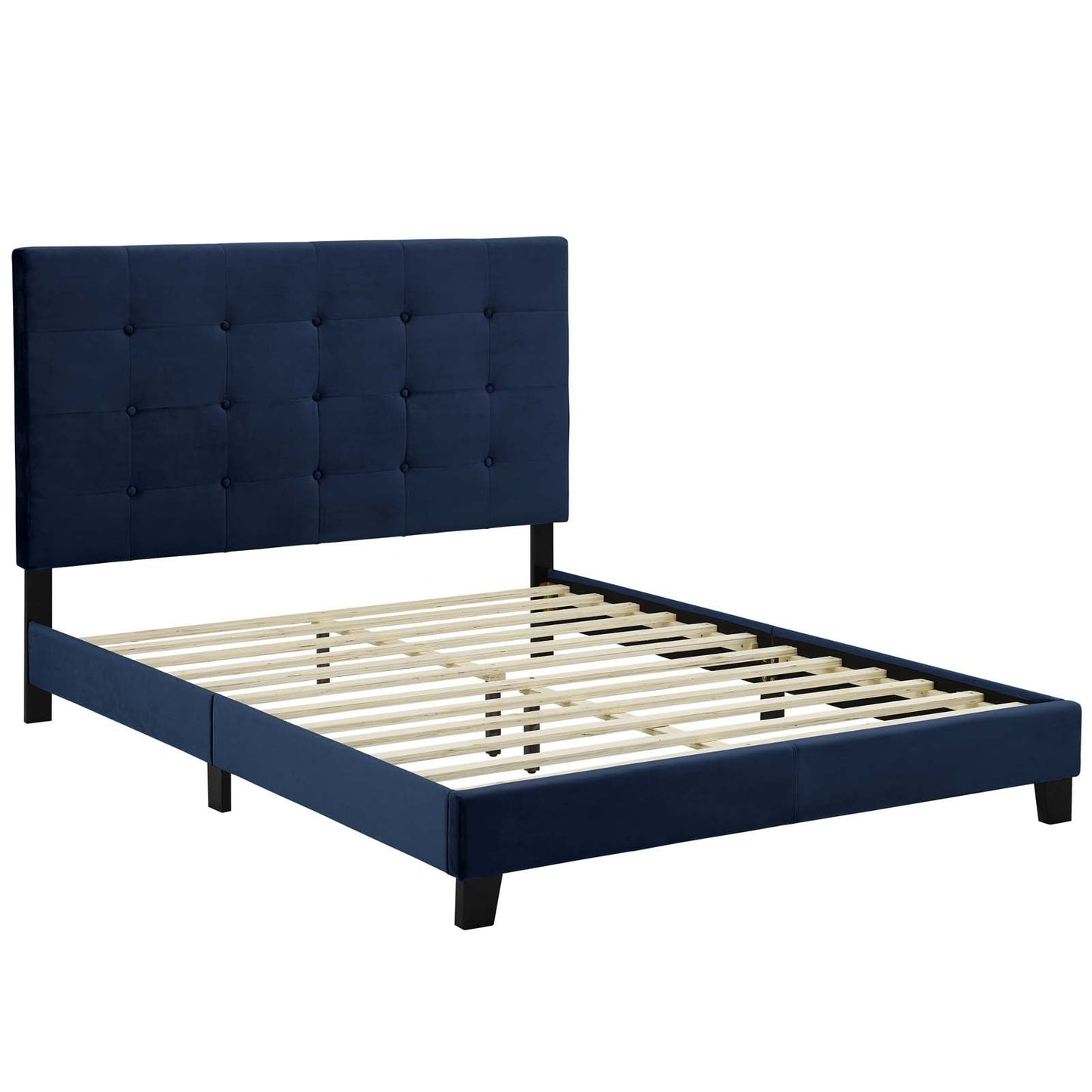 Modway Melanie Twin Tufted Button Upholstered Performance Velvet Platform Bed | Beds | Modishstore-17