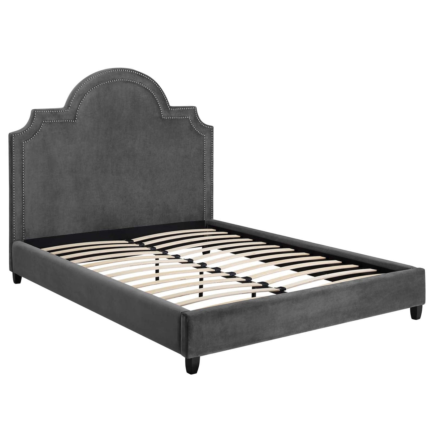 Modway Primrose Queen Performance Velvet Platform Bed | Beds | Modishstore-13