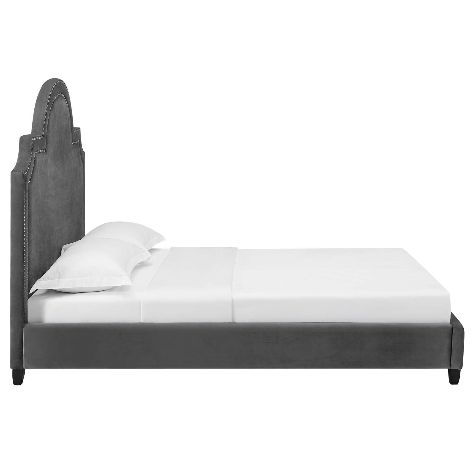 Modway Primrose Queen Performance Velvet Platform Bed | Beds | Modishstore-15