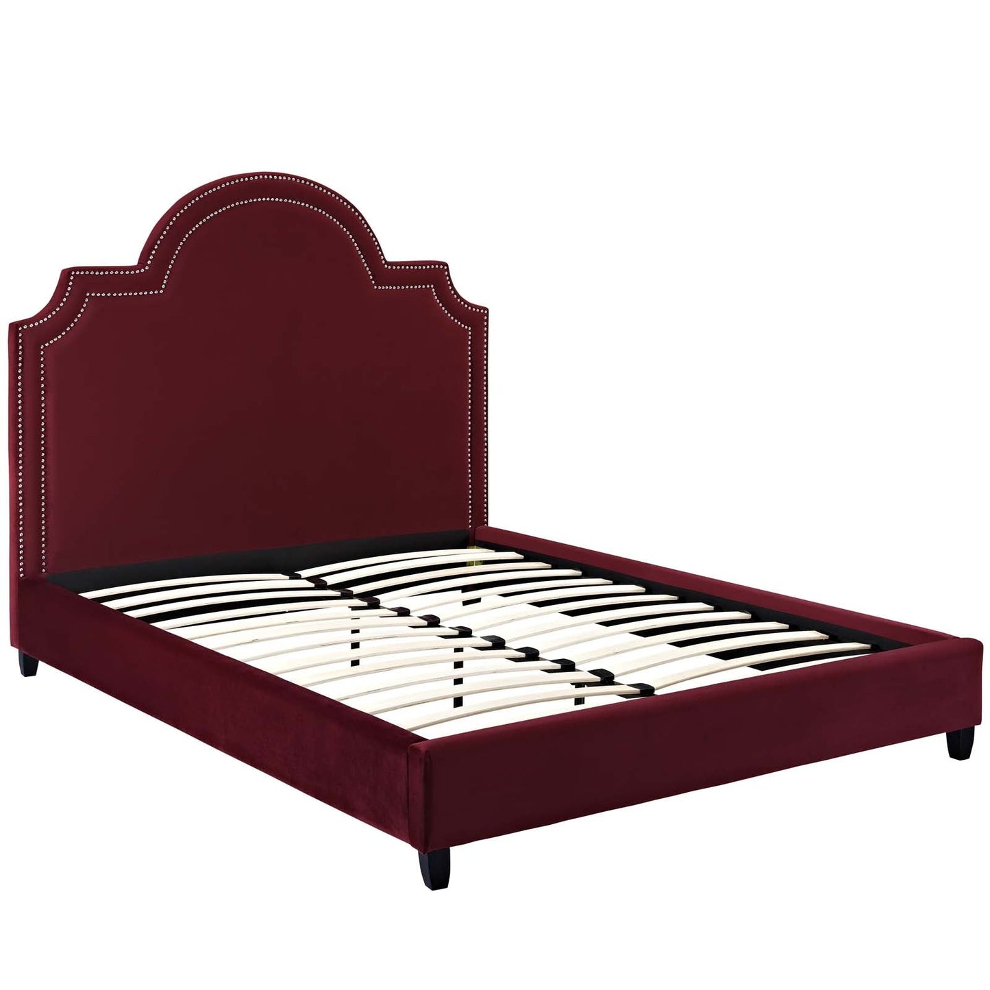 Modway Primrose Queen Performance Velvet Platform Bed | Beds | Modishstore-23