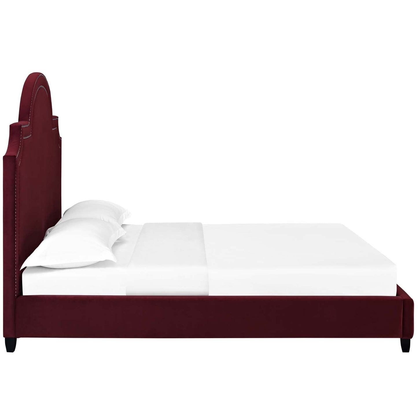 Modway Primrose Queen Performance Velvet Platform Bed | Beds | Modishstore-24