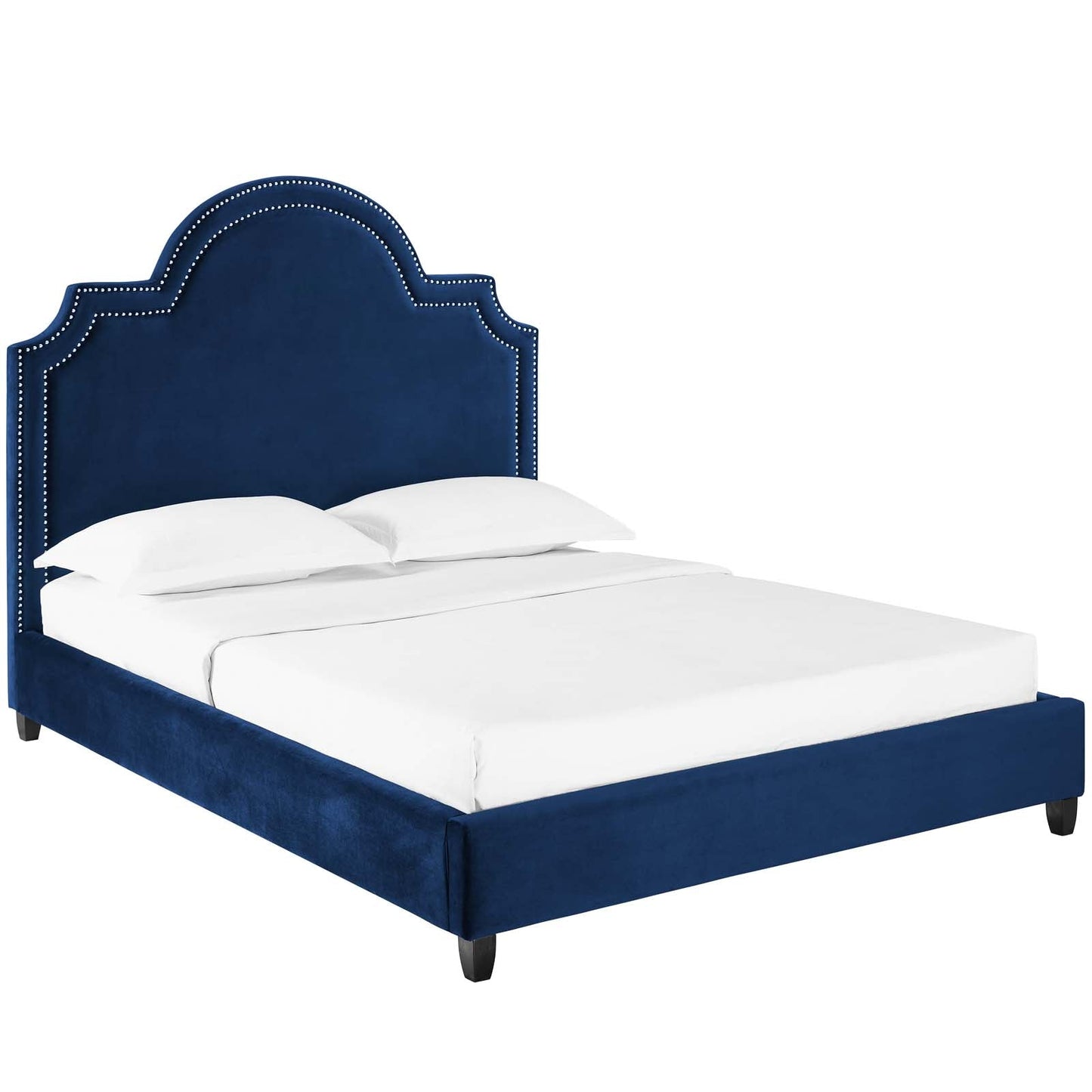 Modway Primrose Queen Performance Velvet Platform Bed | Beds | Modishstore-2