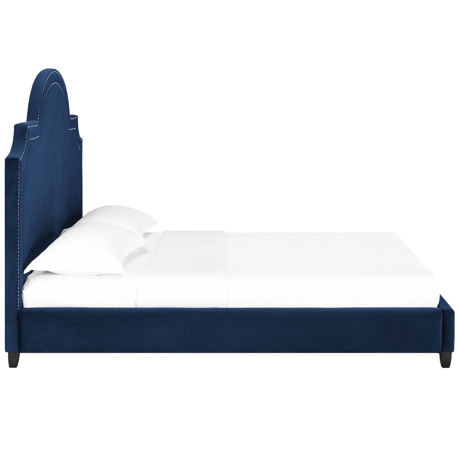 Modway Primrose Queen Performance Velvet Platform Bed | Beds | Modishstore-3