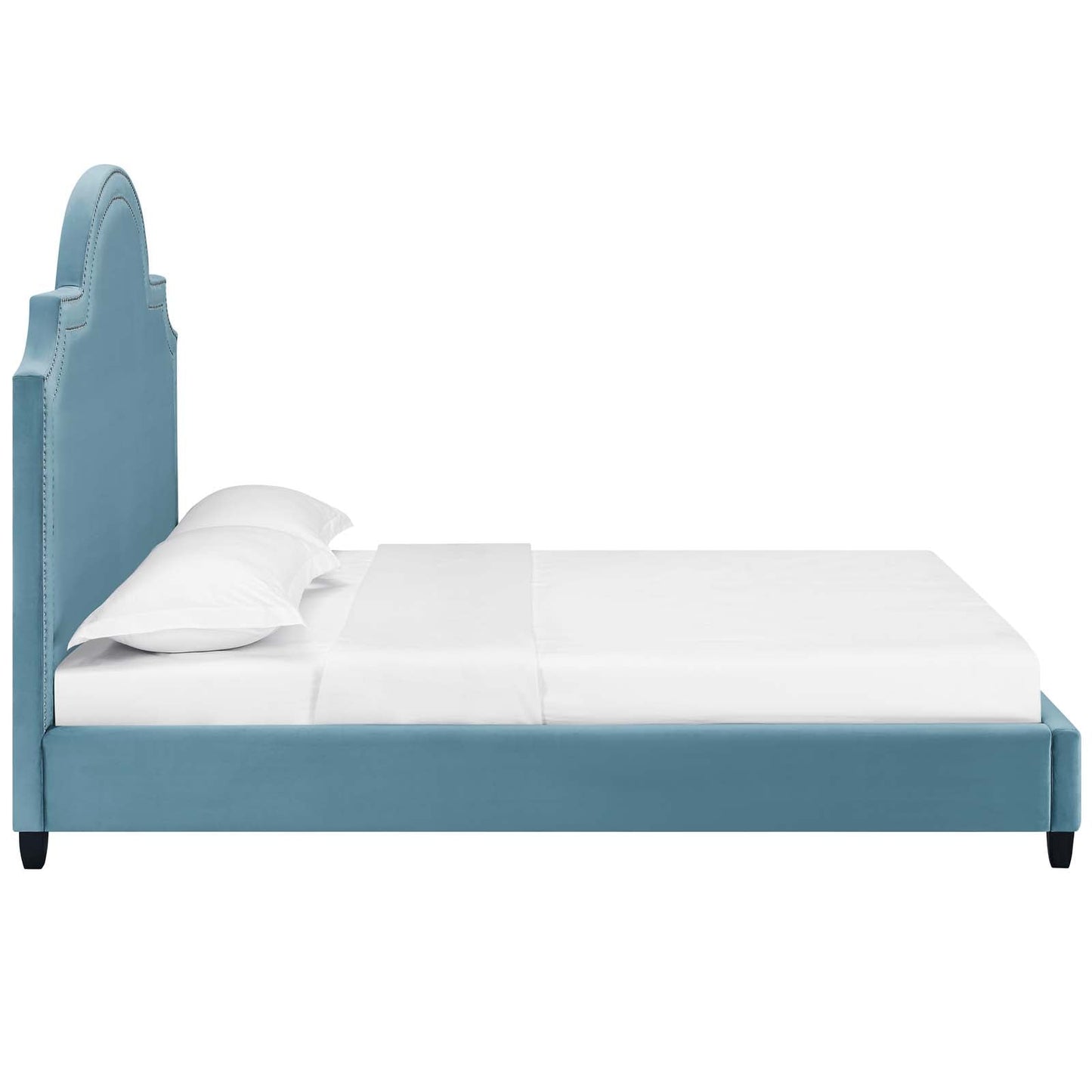 Modway Primrose Queen Performance Velvet Platform Bed | Beds | Modishstore-7