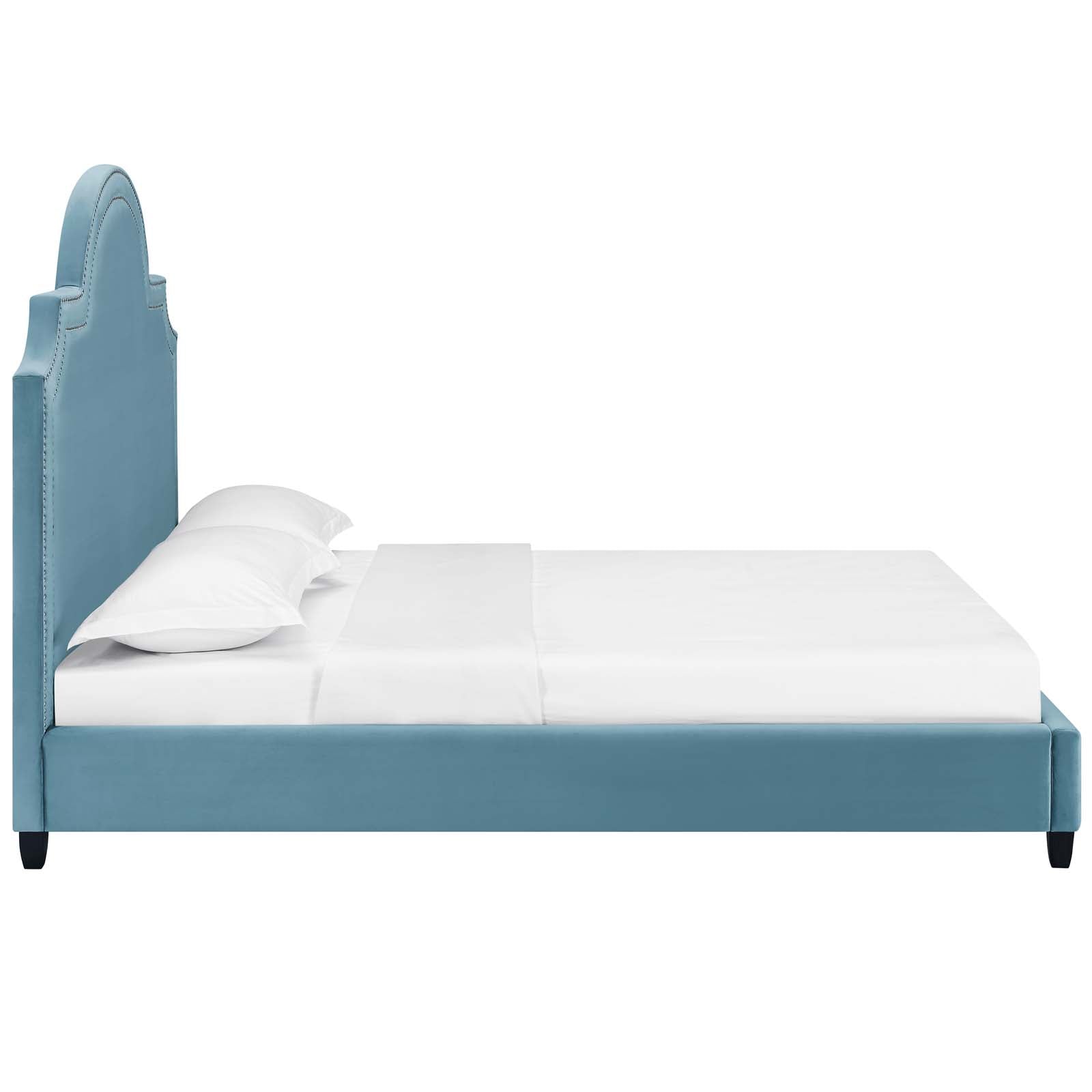 Modway Primrose Queen Performance Velvet Platform Bed | Beds | Modishstore-7