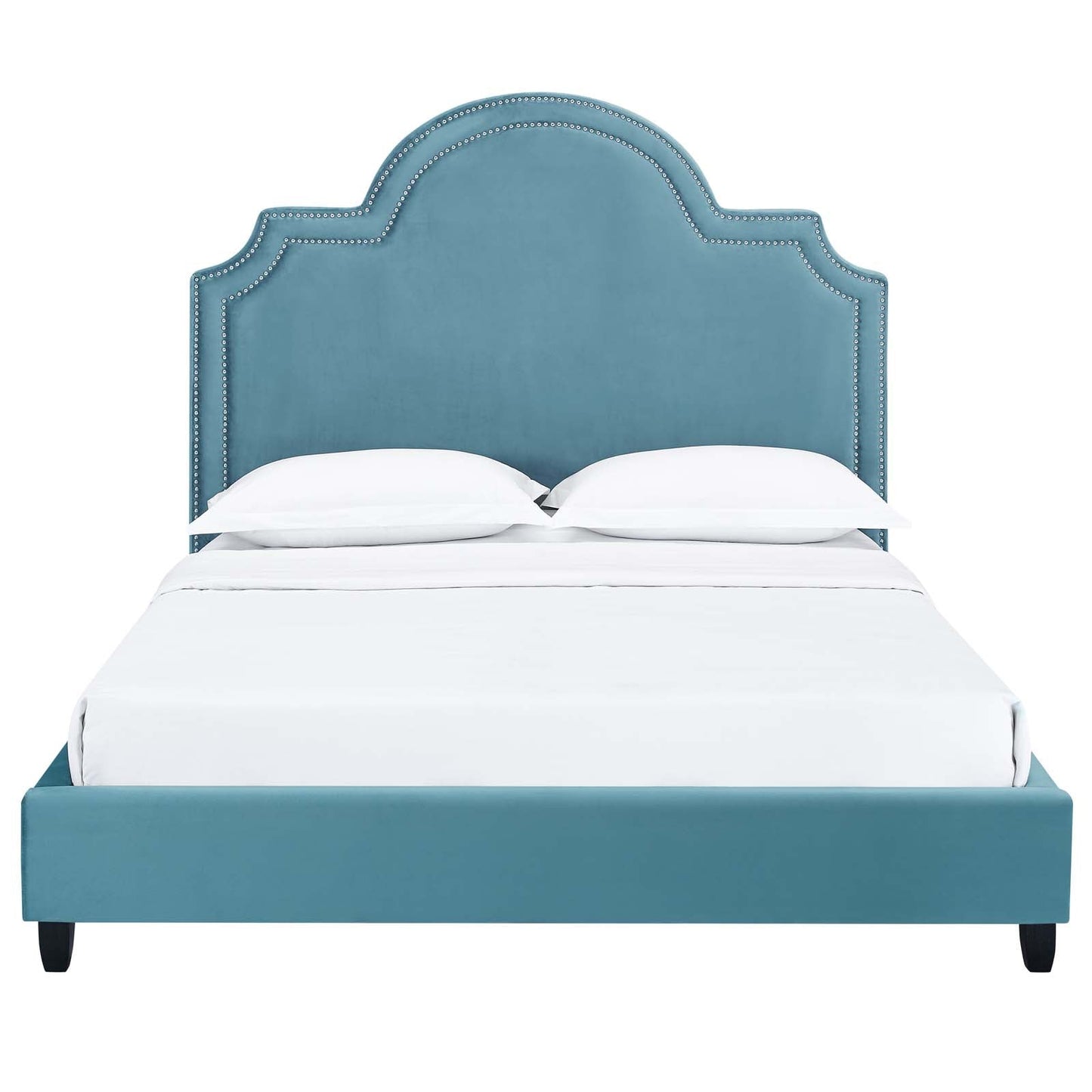 Modway Primrose Queen Performance Velvet Platform Bed | Beds | Modishstore-9
