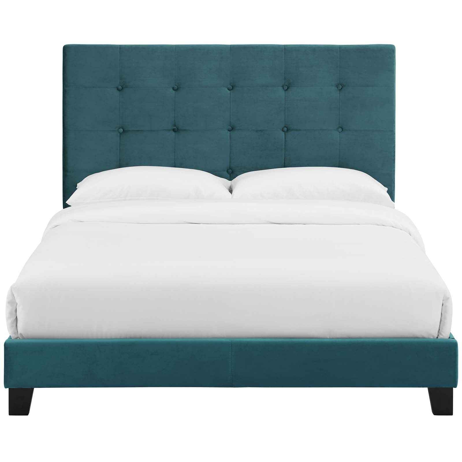 Modway Melanie Full Tufted Button Upholstered Performance Velvet Platform Bed | Beds | Modishstore-8