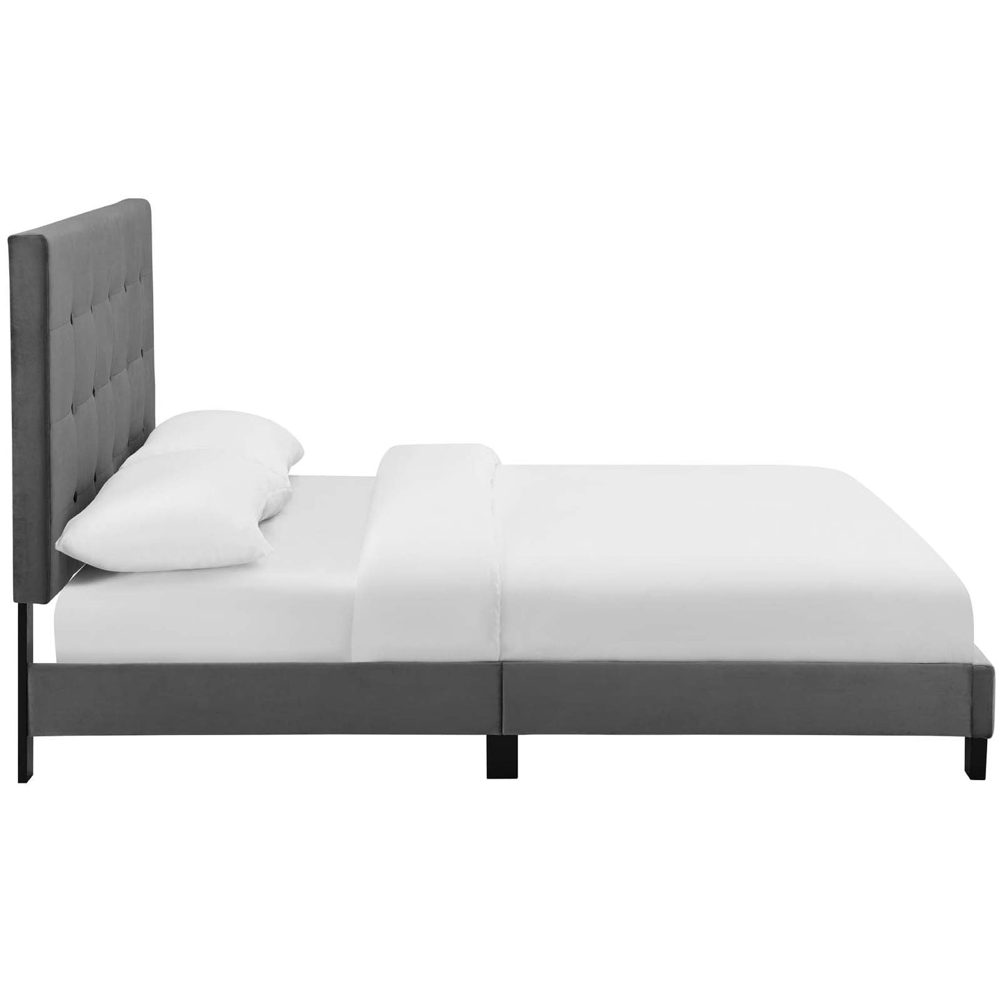 Modway Melanie Queen Tufted Button Upholstered Performance Velvet Platform Bed | Beds | Modishstore-8