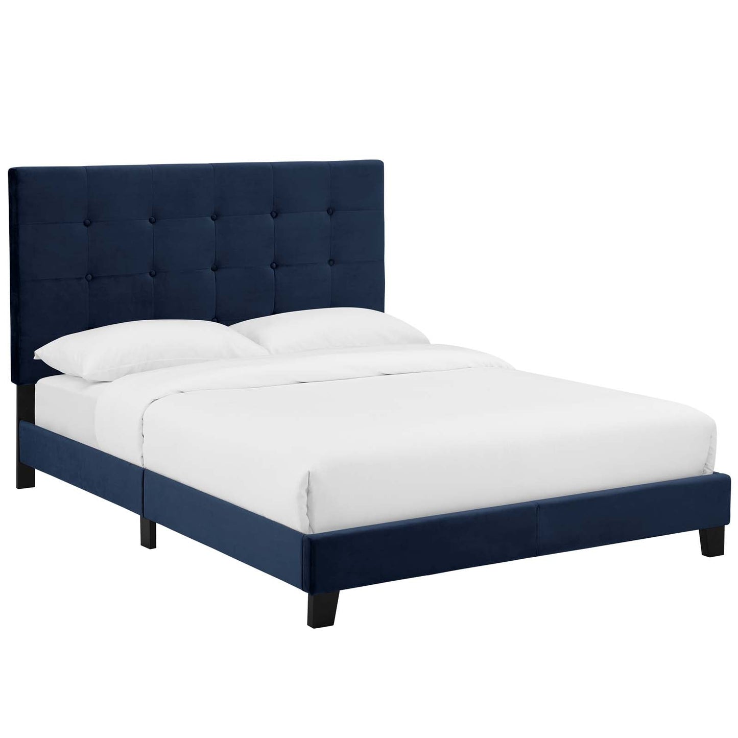 Modway Melanie Queen Tufted Button Upholstered Performance Velvet Platform Bed | Beds | Modishstore-3