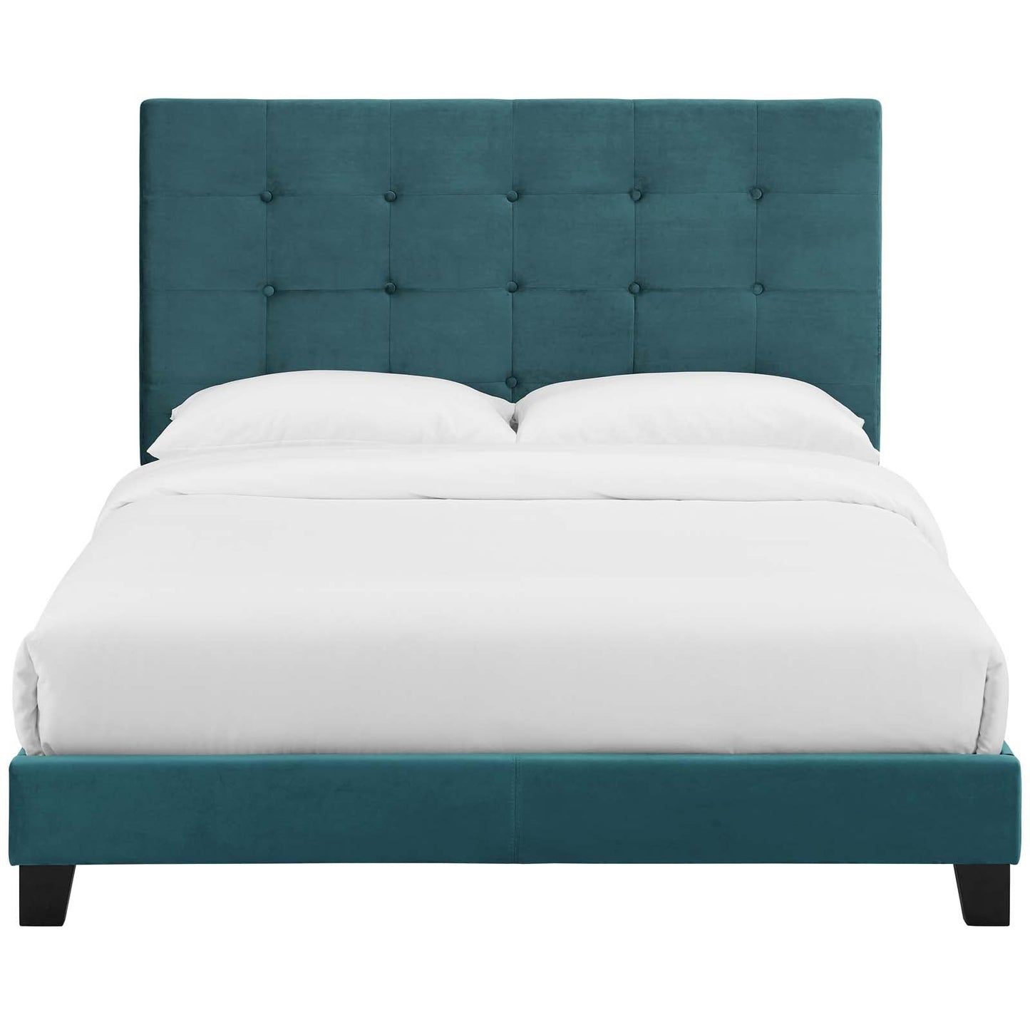 Modway Melanie Queen Tufted Button Upholstered Performance Velvet Platform Bed | Beds | Modishstore-7