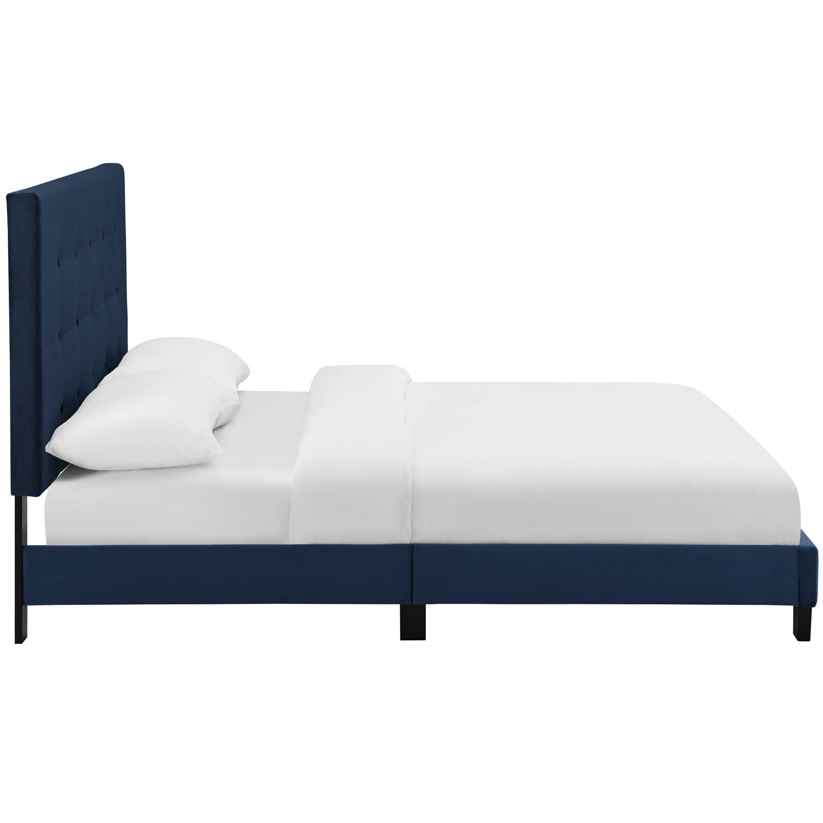 Modway Melanie King Tufted Button Upholstered Performance Velvet Platform Bed | Beds | Modishstore-10