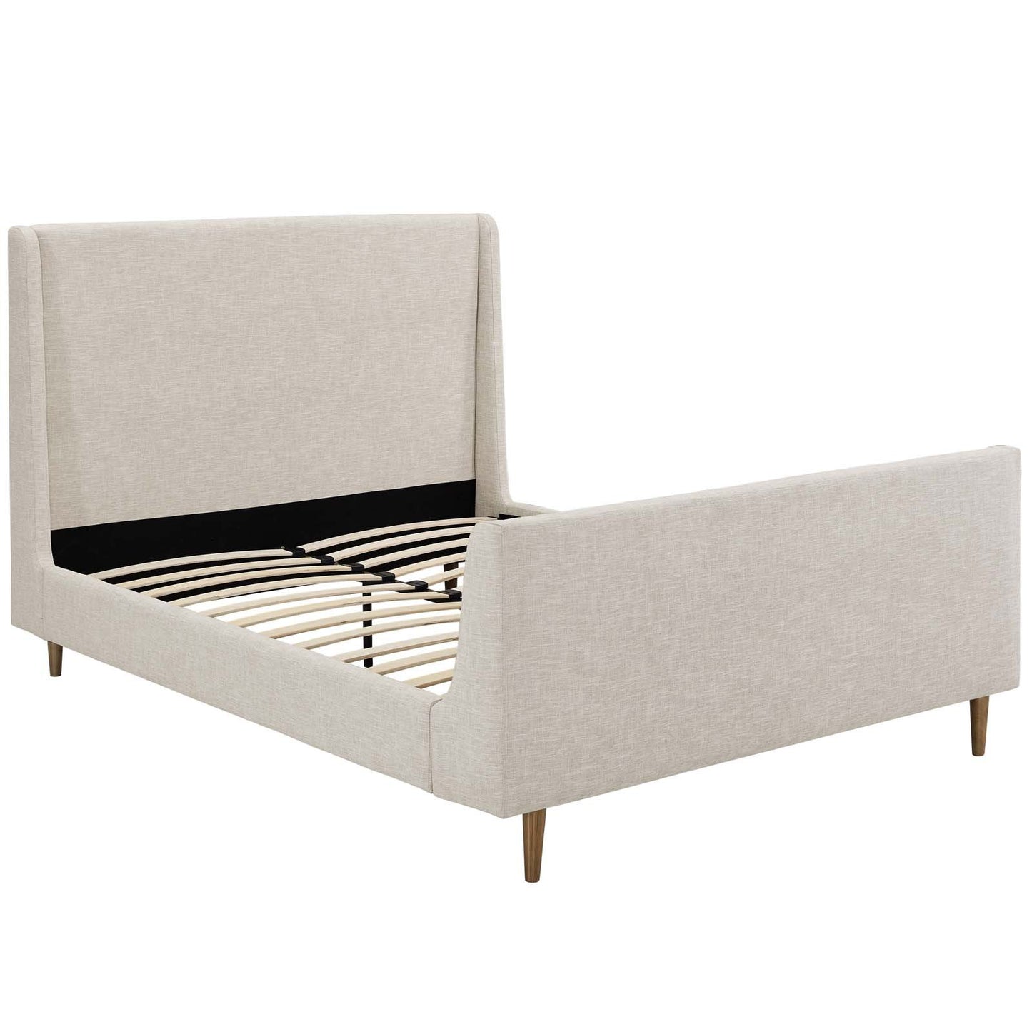 Modway Aubree Queen Upholstered Fabric Sleigh Platform Bed