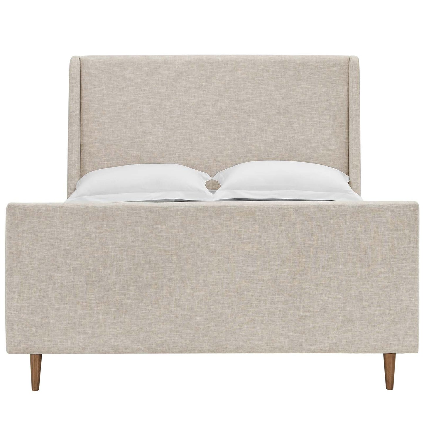 Modway Aubree Queen Upholstered Fabric Sleigh Platform Bed