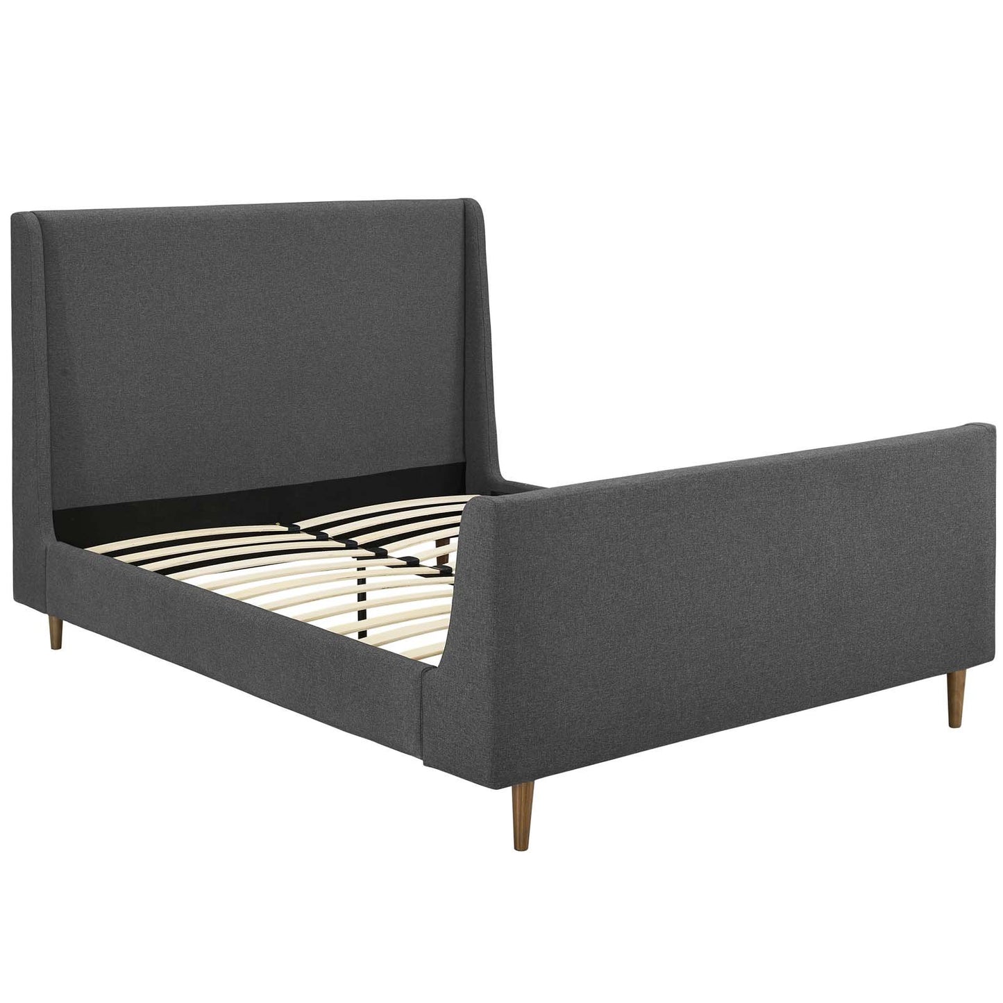 Modway Aubree Queen Upholstered Fabric Sleigh Platform Bed
