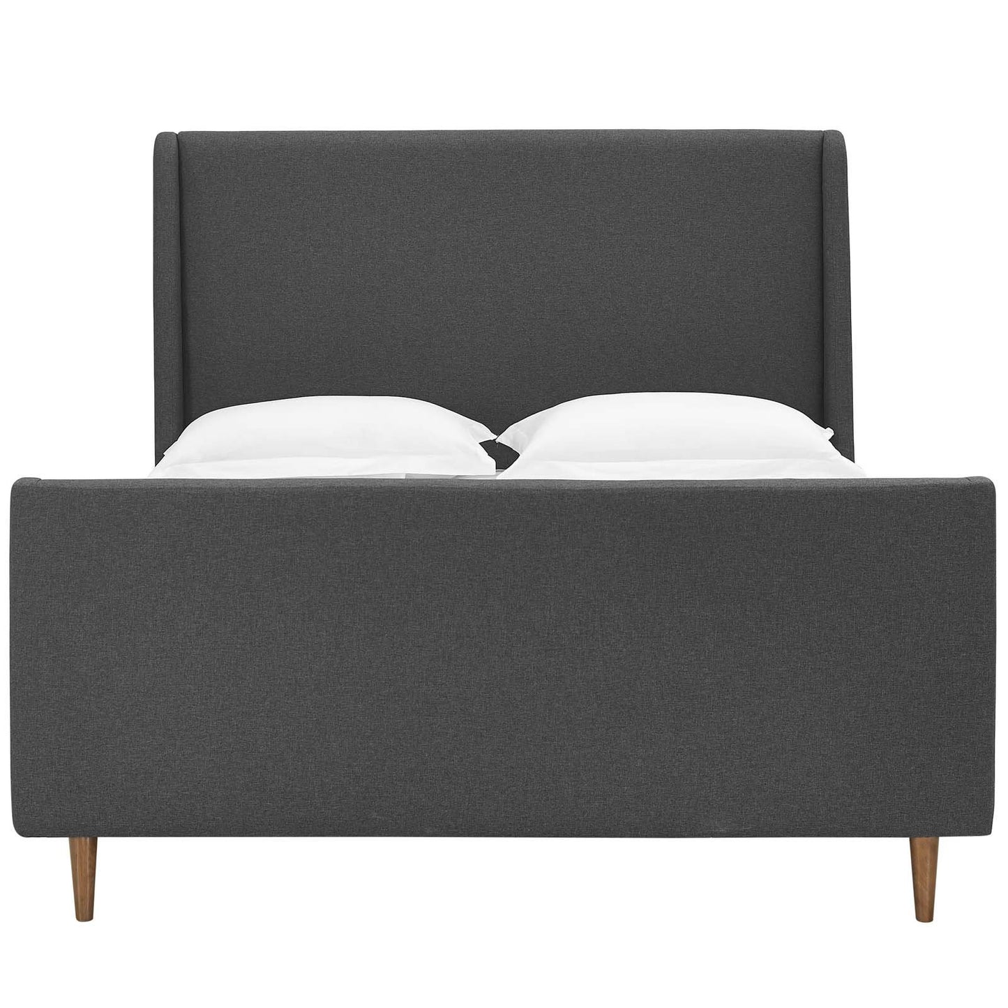 Modway Aubree Queen Upholstered Fabric Sleigh Platform Bed