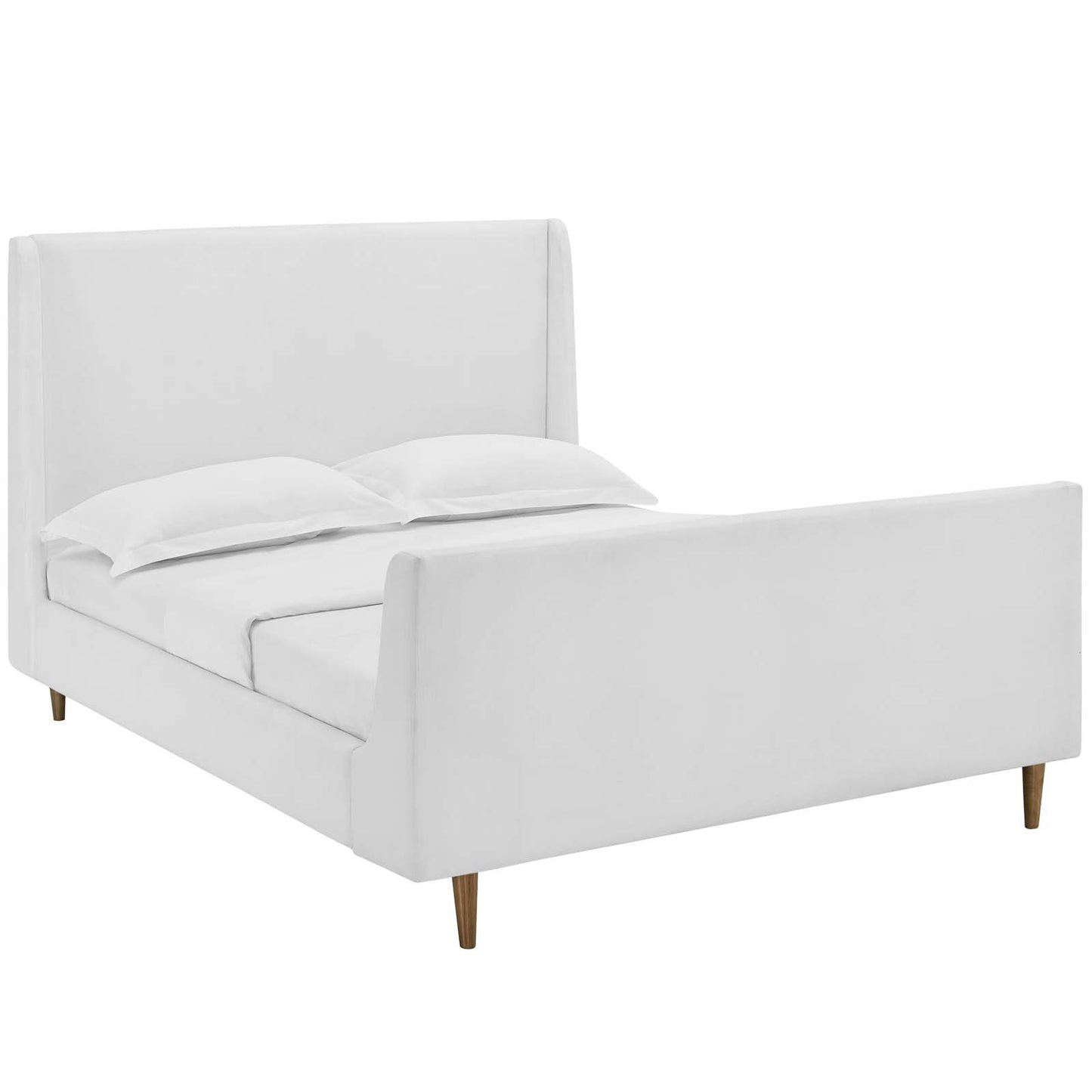 Modway Aubree Queen Upholstered Fabric Sleigh Platform Bed