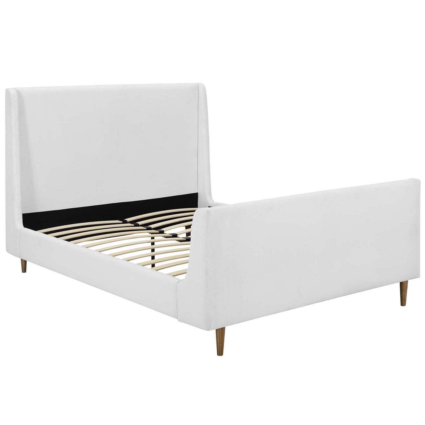 Modway Aubree Queen Upholstered Fabric Sleigh Platform Bed