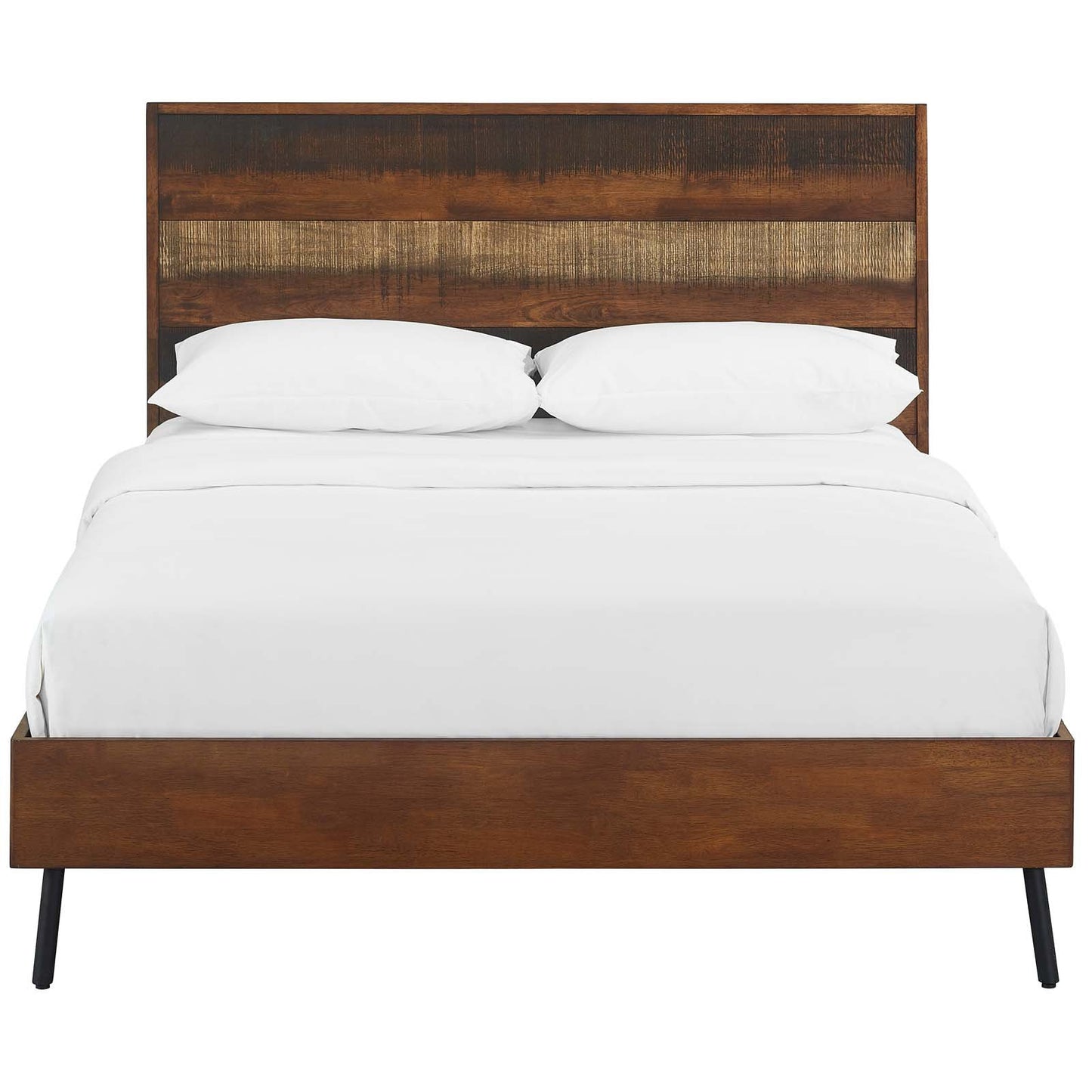 Modway Arwen Queen Rustic Wood Bed