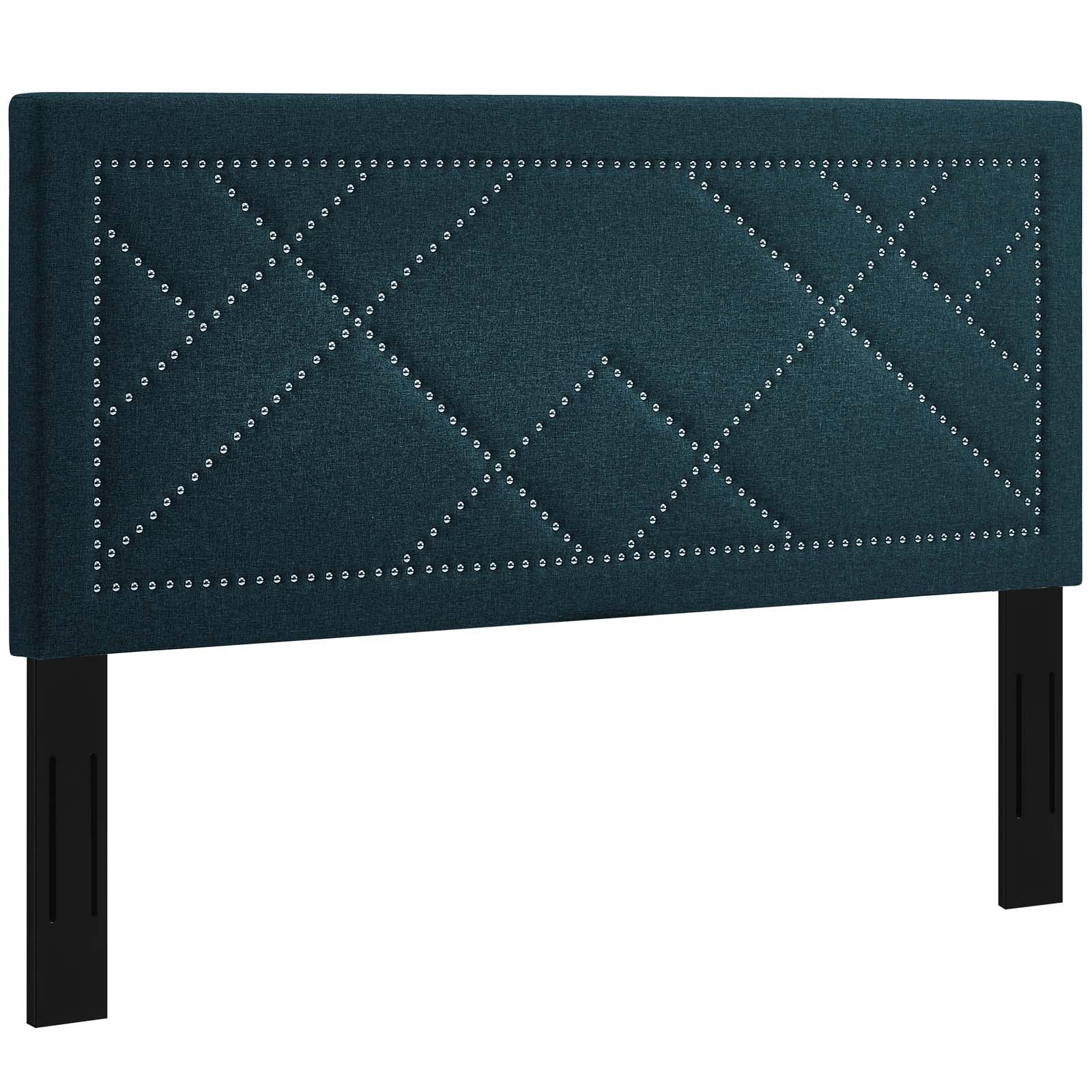 Modway Reese Nailhead Full / Queen Upholstered Linen Fabric Headboard | Headboards | Modishstore-19