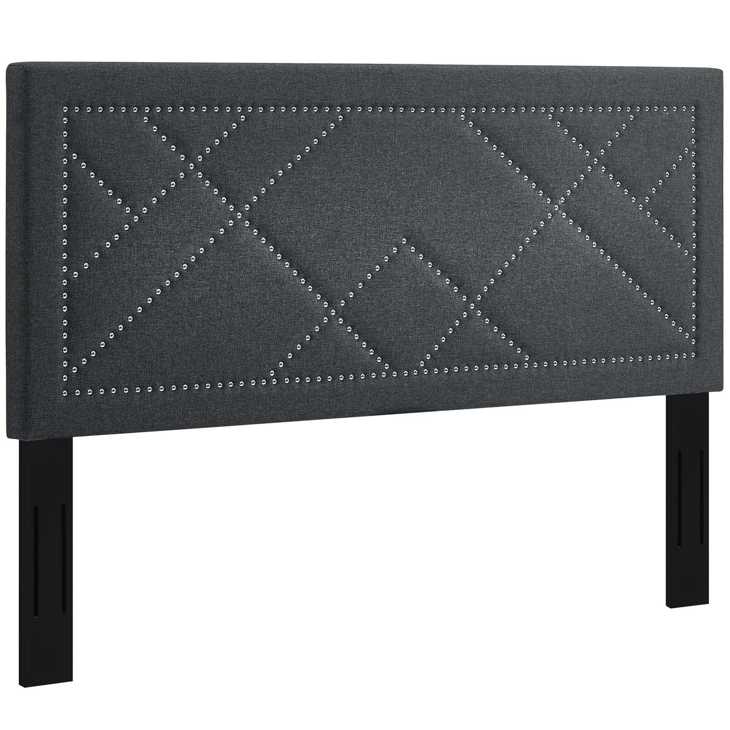 Modway Reese Nailhead Full / Queen Upholstered Linen Fabric Headboard | Headboards | Modishstore-10