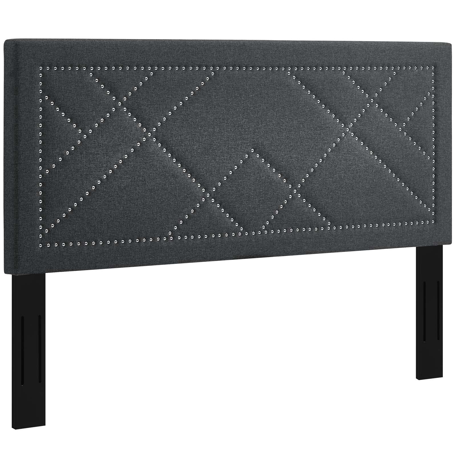 Modway Reese Nailhead Full / Queen Upholstered Linen Fabric Headboard | Headboards | Modishstore-10