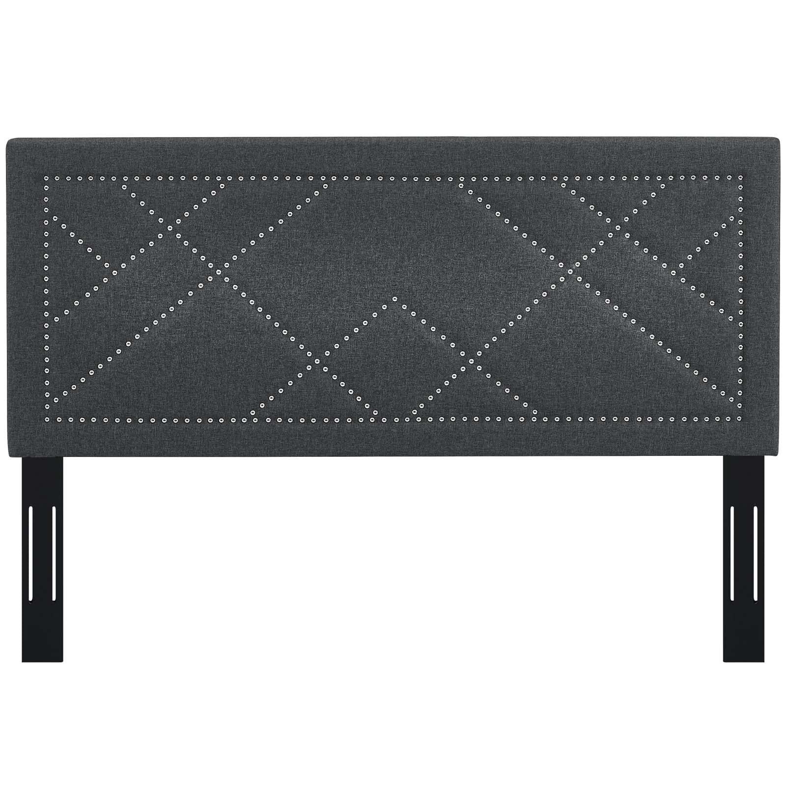 Modway Reese Nailhead Full / Queen Upholstered Linen Fabric Headboard | Headboards | Modishstore-8