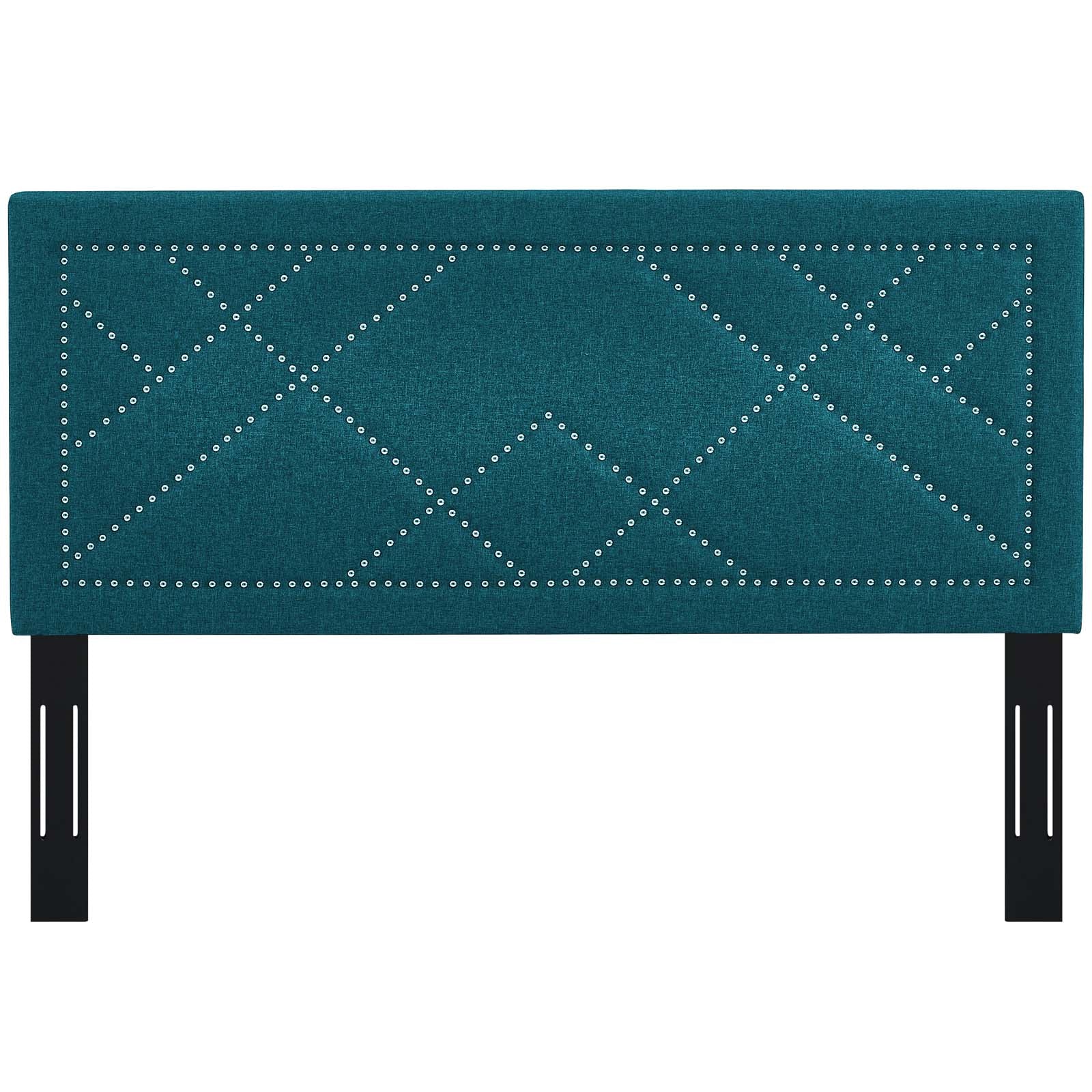 Modway Reese Nailhead Full / Queen Upholstered Linen Fabric Headboard | Headboards | Modishstore-16