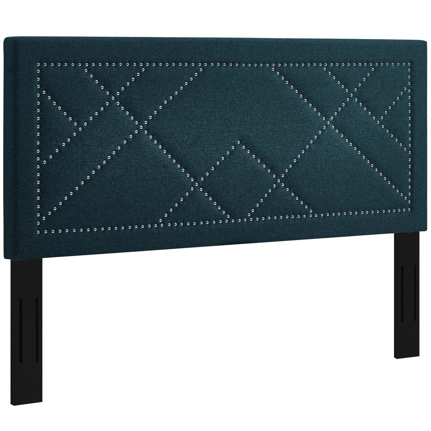 Modway Reese Nailhead King and California King Upholstered Linen Fabric Headboard