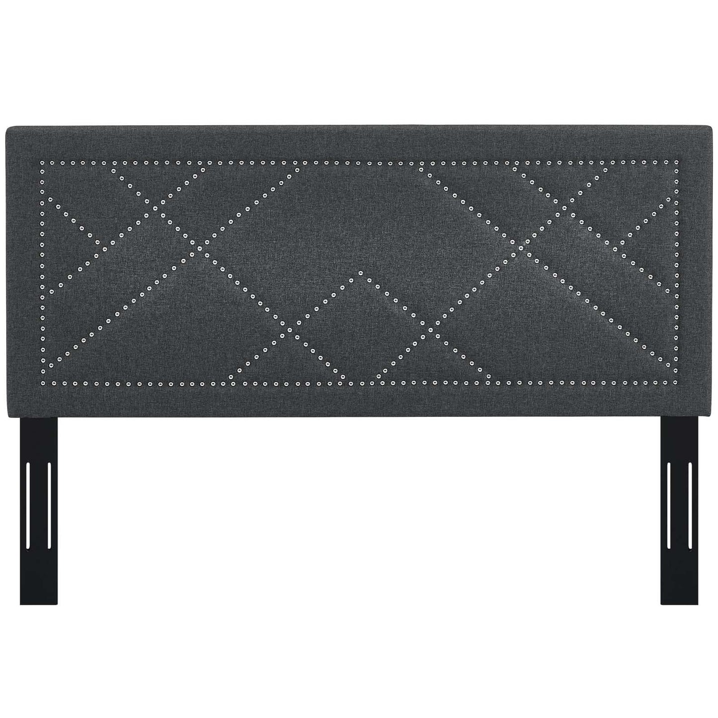 Modway Reese Nailhead King and California King Upholstered Linen Fabric Headboard