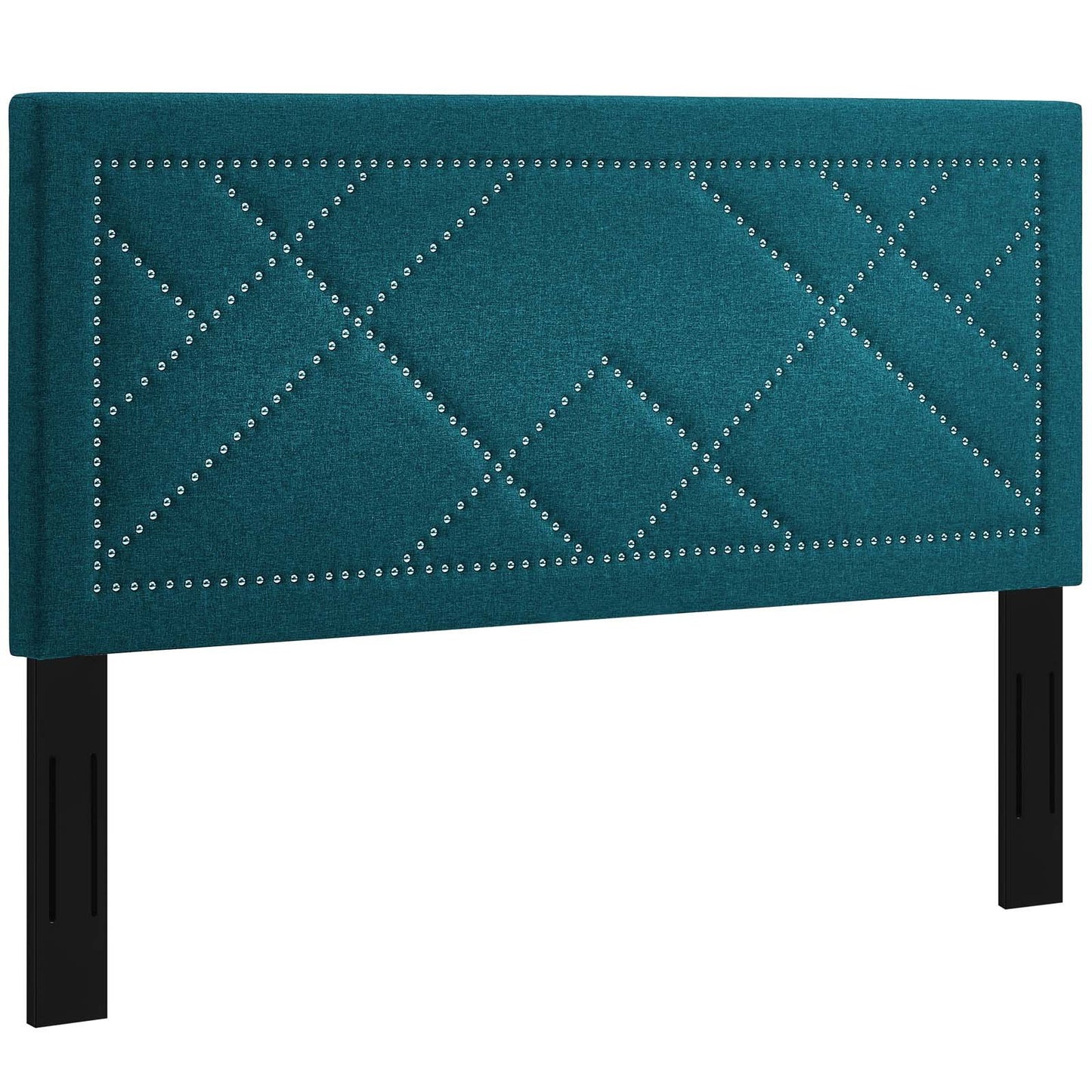 Modway Reese Nailhead King and California King Upholstered Linen Fabric Headboard