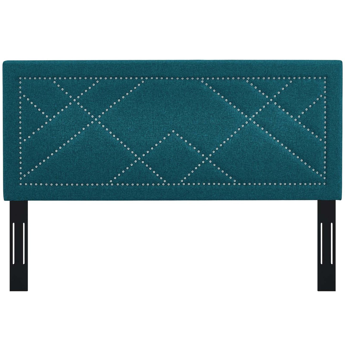 Modway Reese Nailhead King and California King Upholstered Linen Fabric Headboard