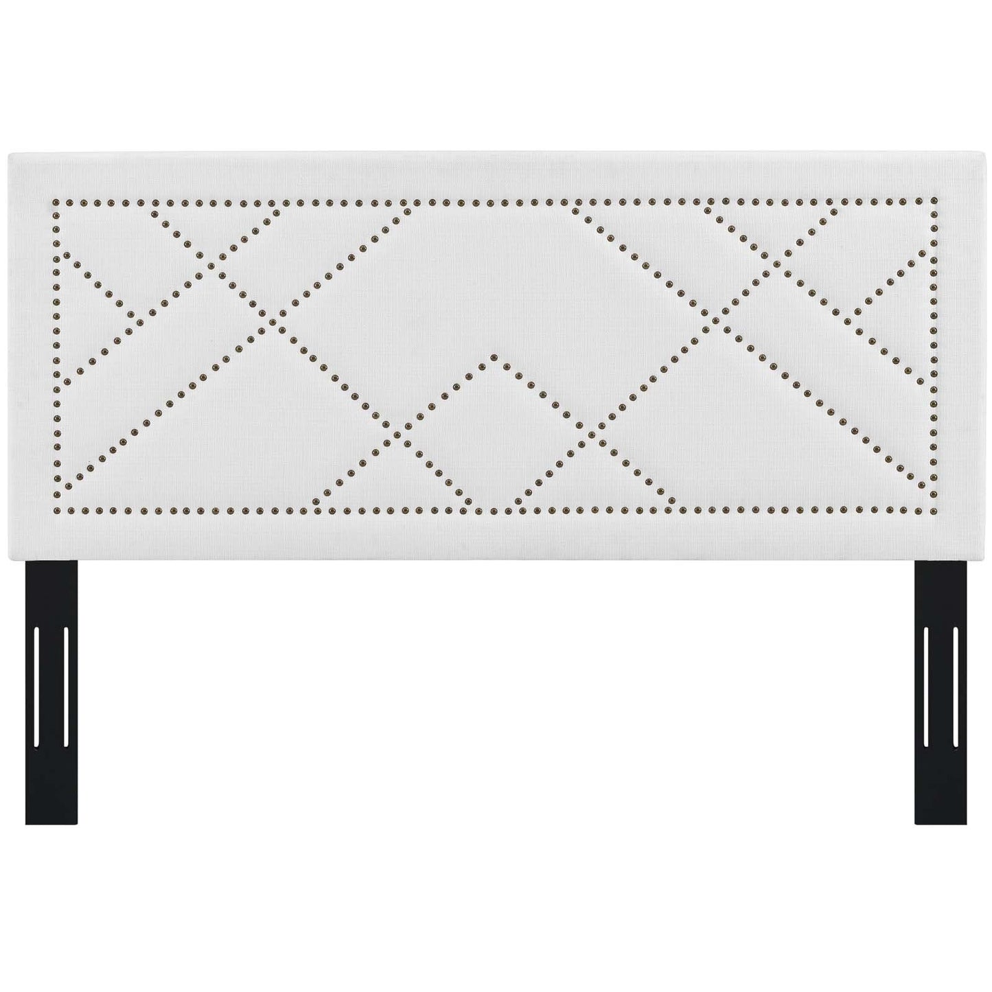 Modway Reese Nailhead King and California King Upholstered Linen Fabric Headboard