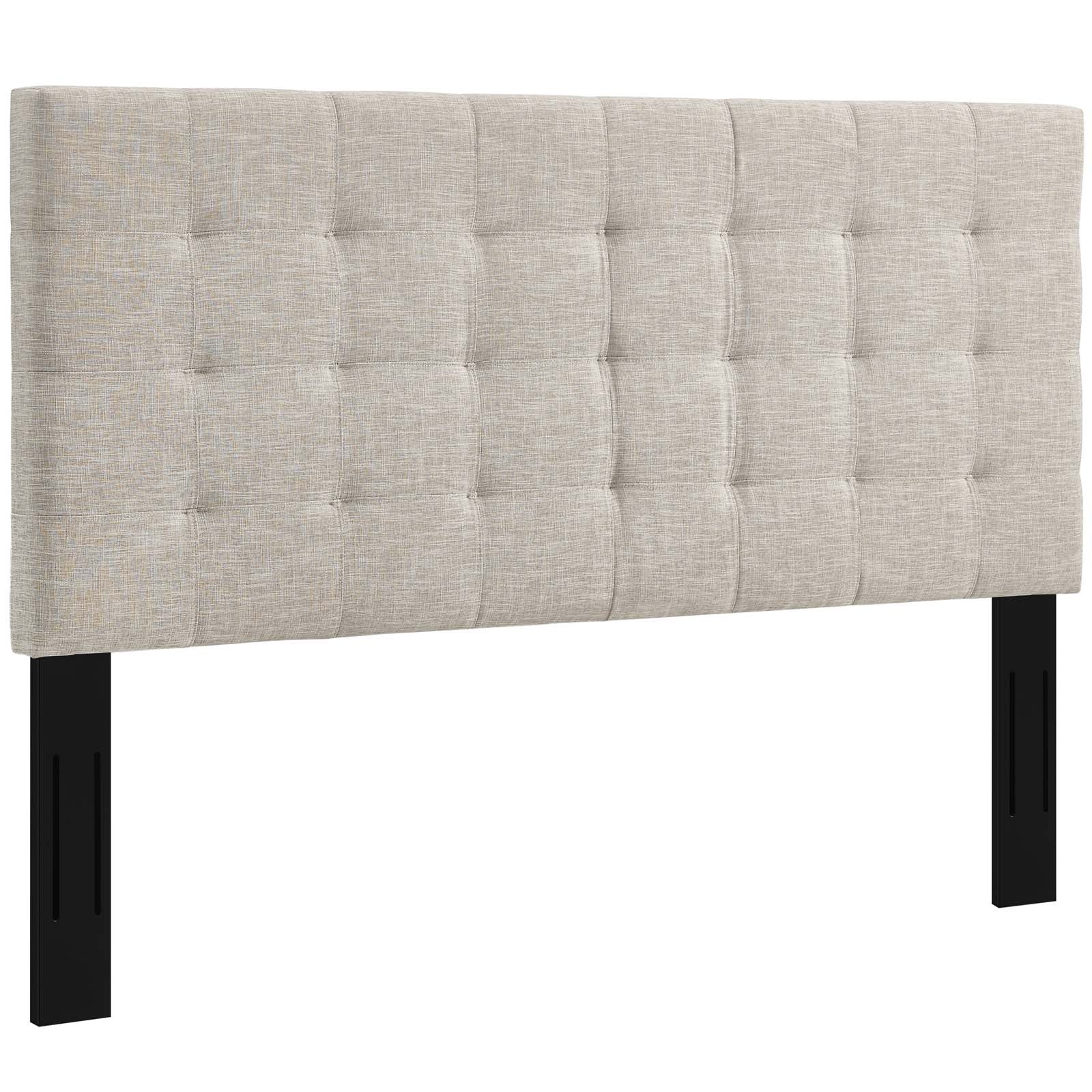 Modway Paisley Tufted Twin Upholstered Linen Fabric Headboard | Headboards | Modishstore-9