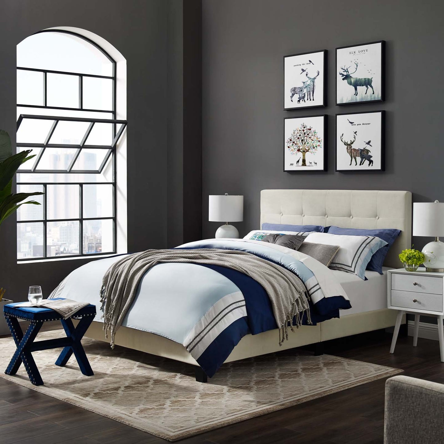 Modway Amira Twin Performance Velvet Bed