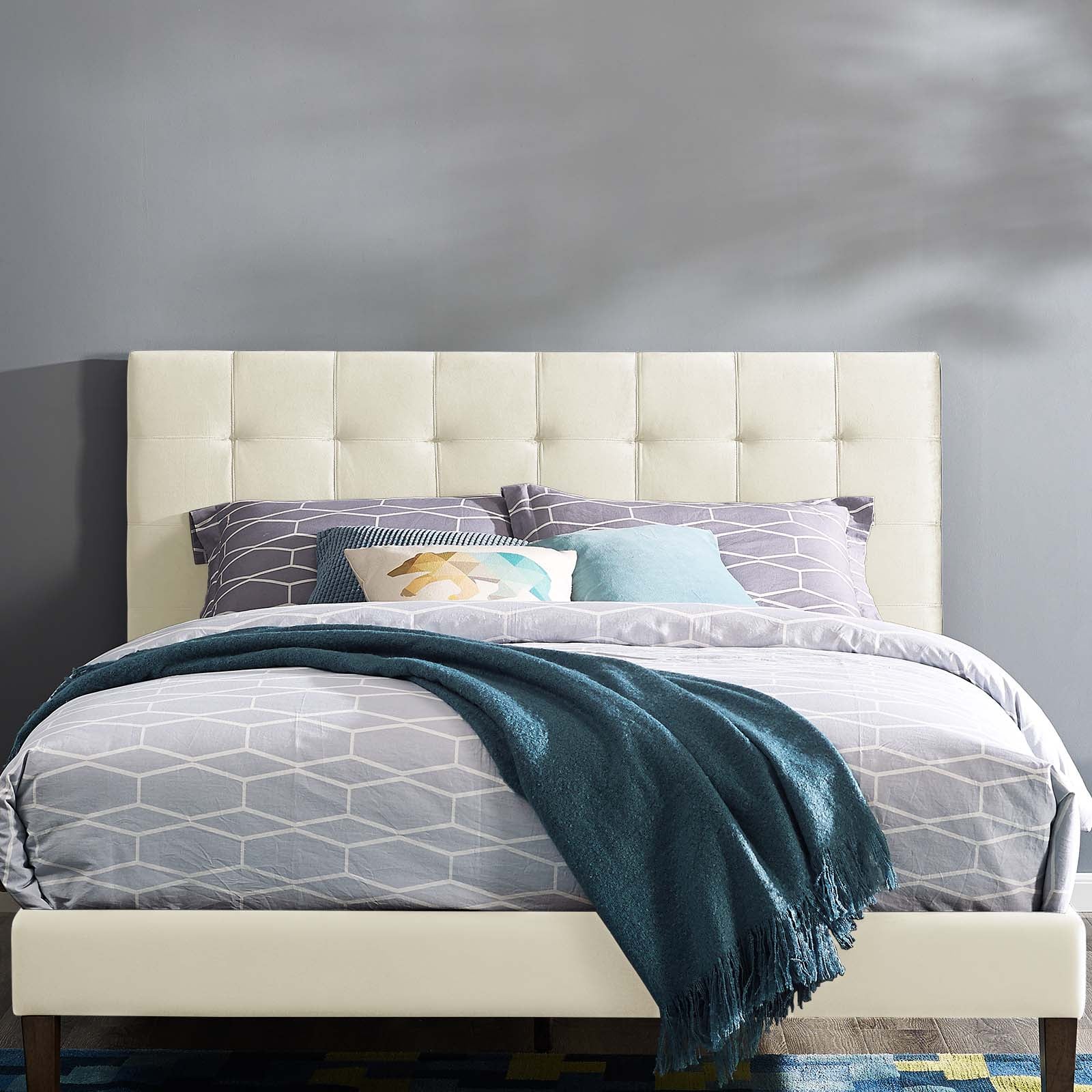 Modway Paisley Tufted Full / Queen Upholstered Performance Velvet Headboard | Headboards | Modishstore-9