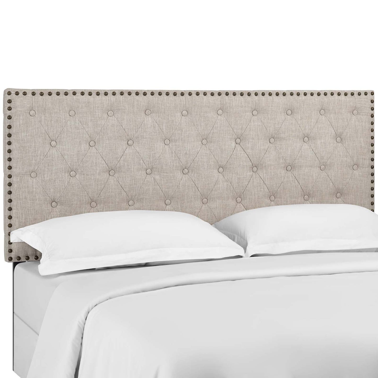 Modway Helena Tufted Twin Upholstered Linen Fabric Headboard | Headboards | 
