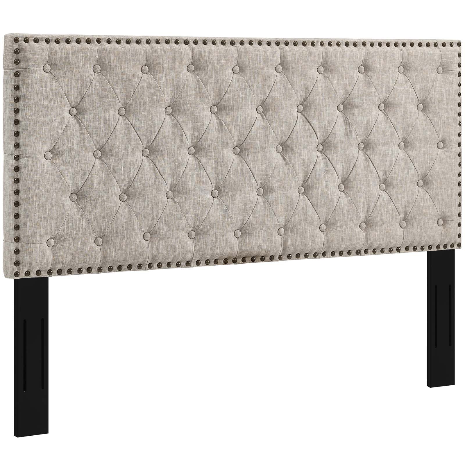Modway Helena Tufted Twin Upholstered Linen Fabric Headboard | Headboards | 