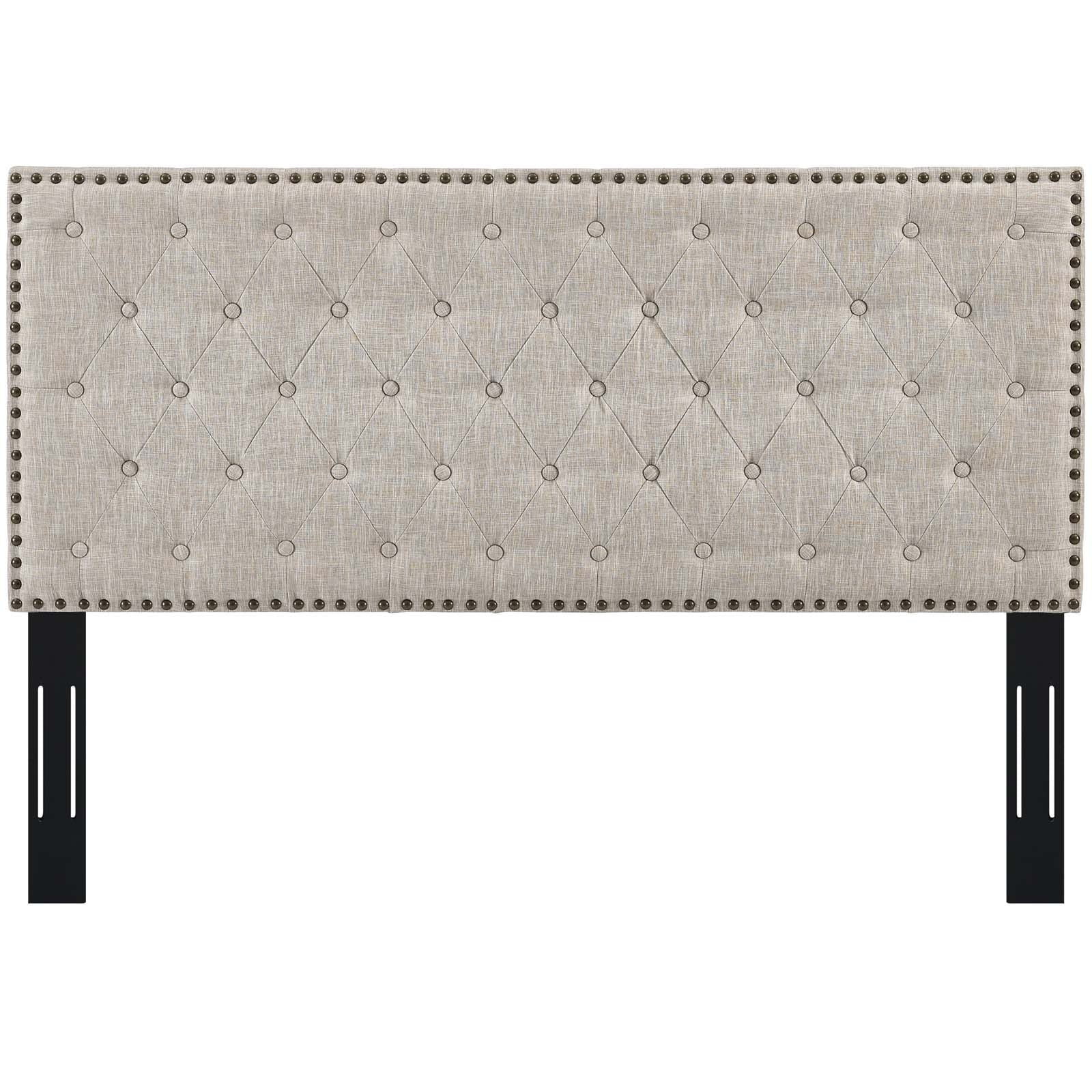 Modway Helena Tufted Twin Upholstered Linen Fabric Headboard | Headboards | 