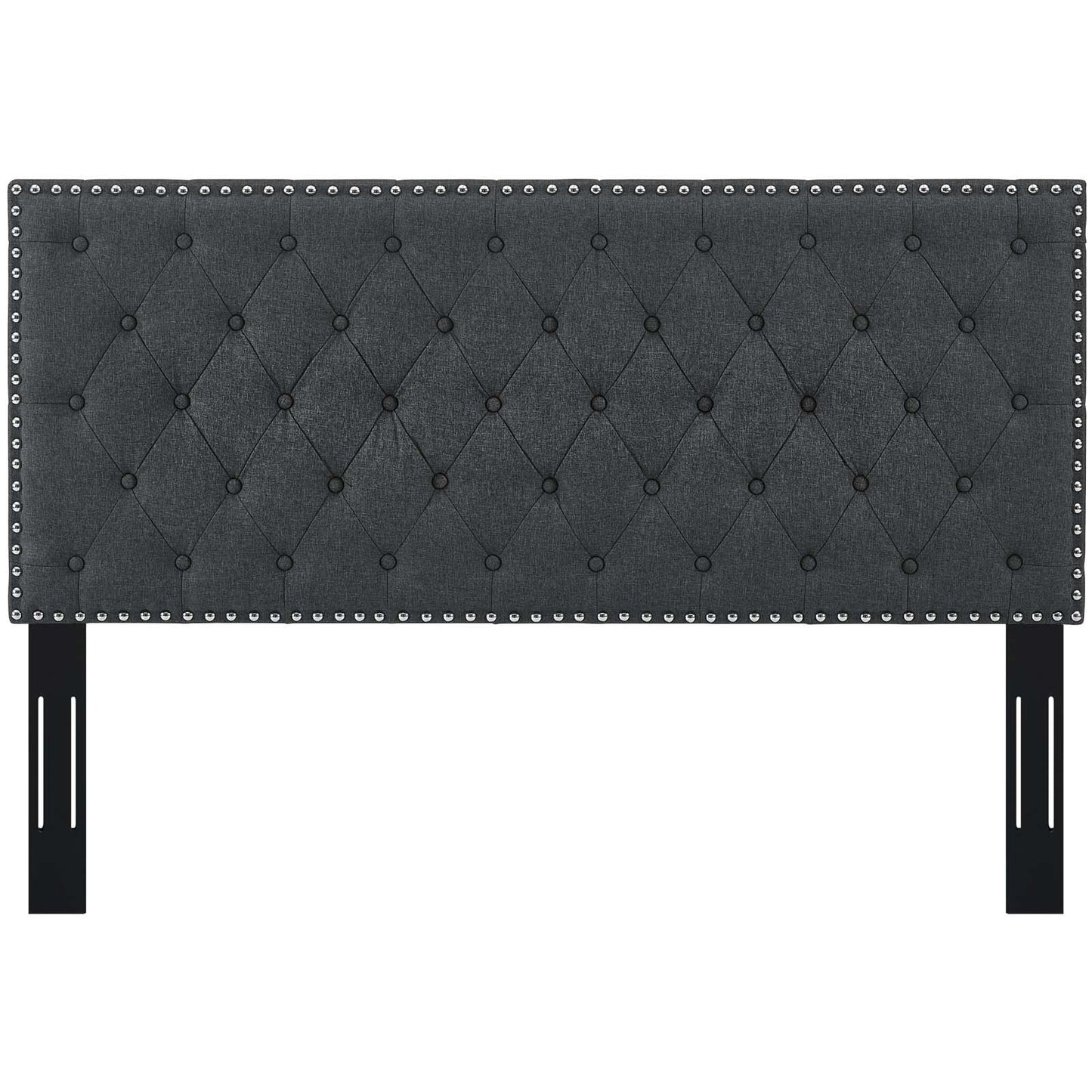 Modway Helena Tufted Full / Queen Upholstered Linen Fabric Headboard