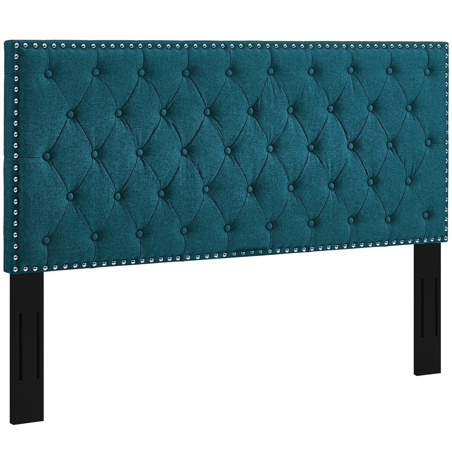 Modway Helena Tufted Full / Queen Upholstered Linen Fabric Headboard