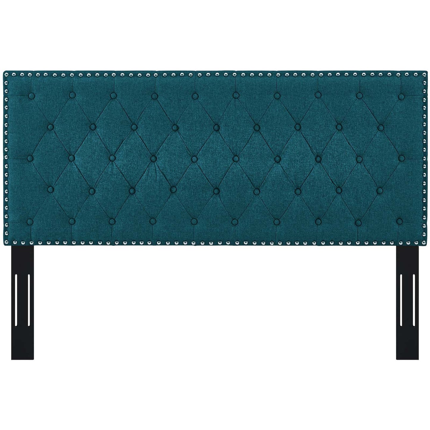Modway Helena Tufted Full / Queen Upholstered Linen Fabric Headboard