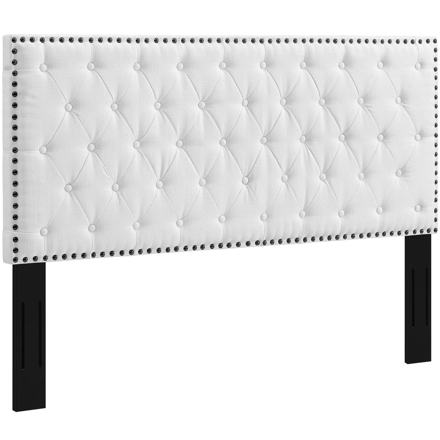 Modway Helena Tufted Full / Queen Upholstered Linen Fabric Headboard