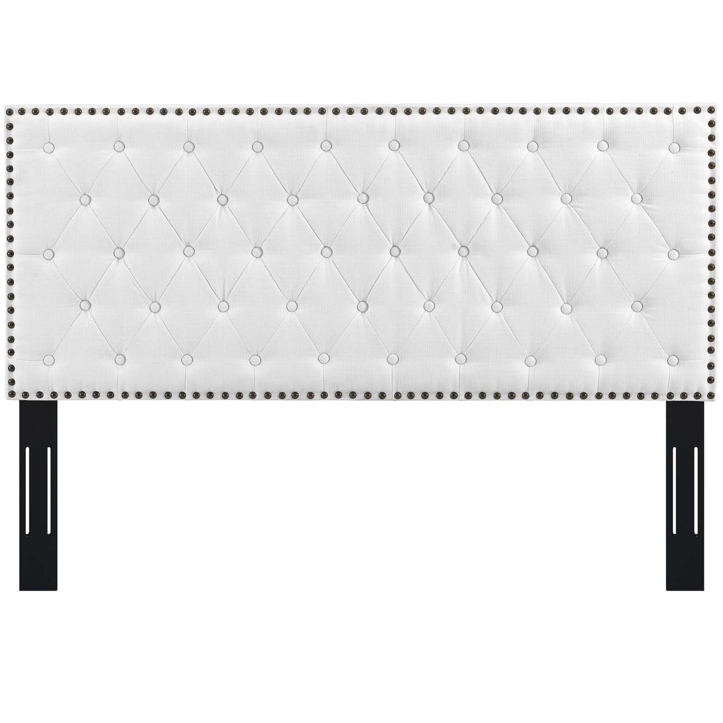 Modway Helena Tufted Full / Queen Upholstered Linen Fabric Headboard