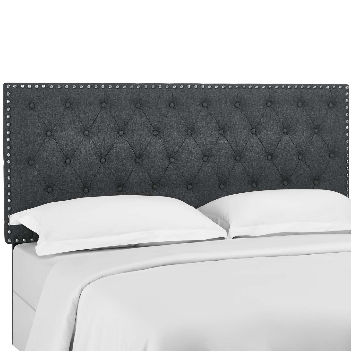 Modway Helena Tufted King and California King Upholstered Linen Fabric Headboard | Headboards | 