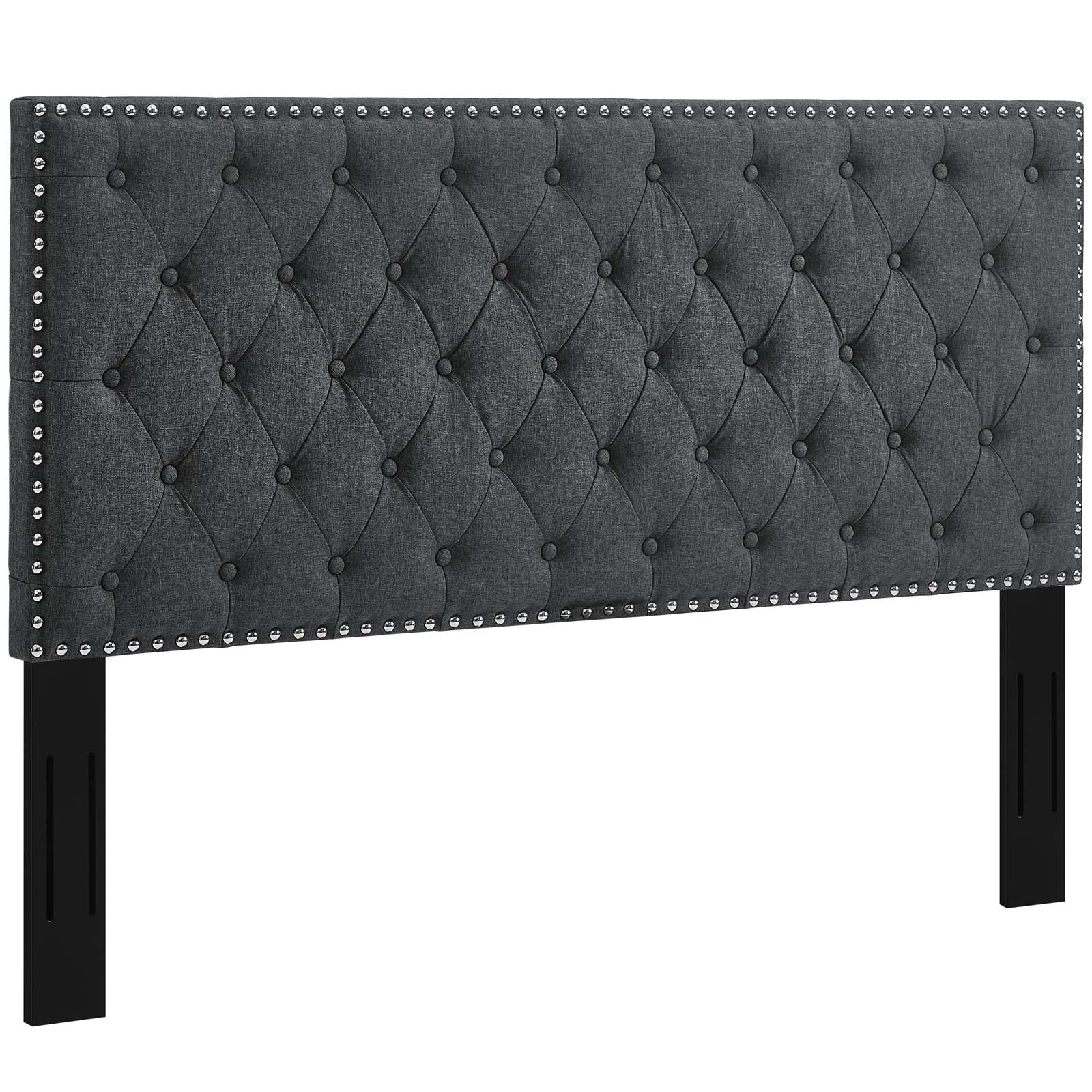 Modway Helena Tufted King and California King Upholstered Linen Fabric Headboard | Headboards | 