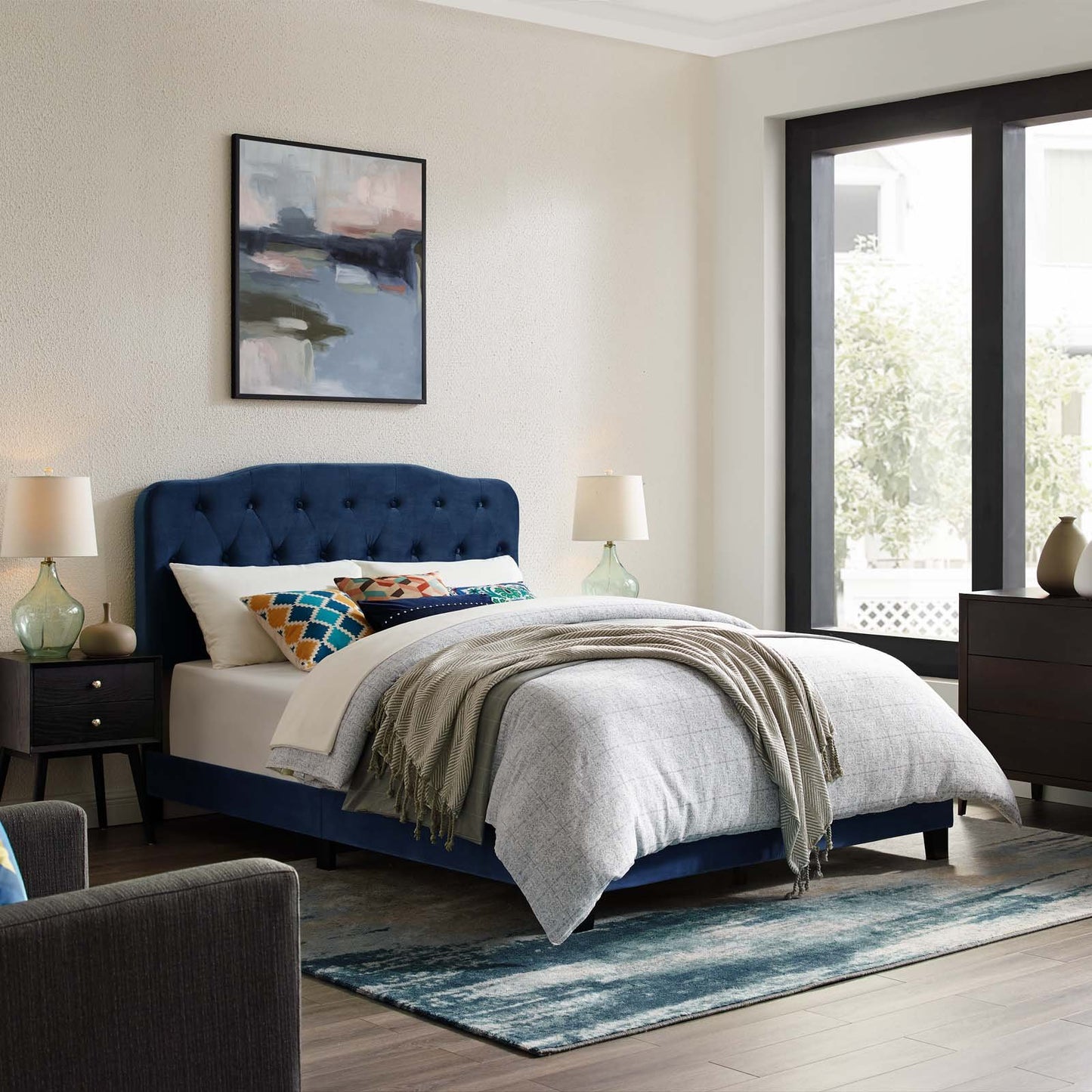 Modway Amelia Twin Performance Velvet Bed