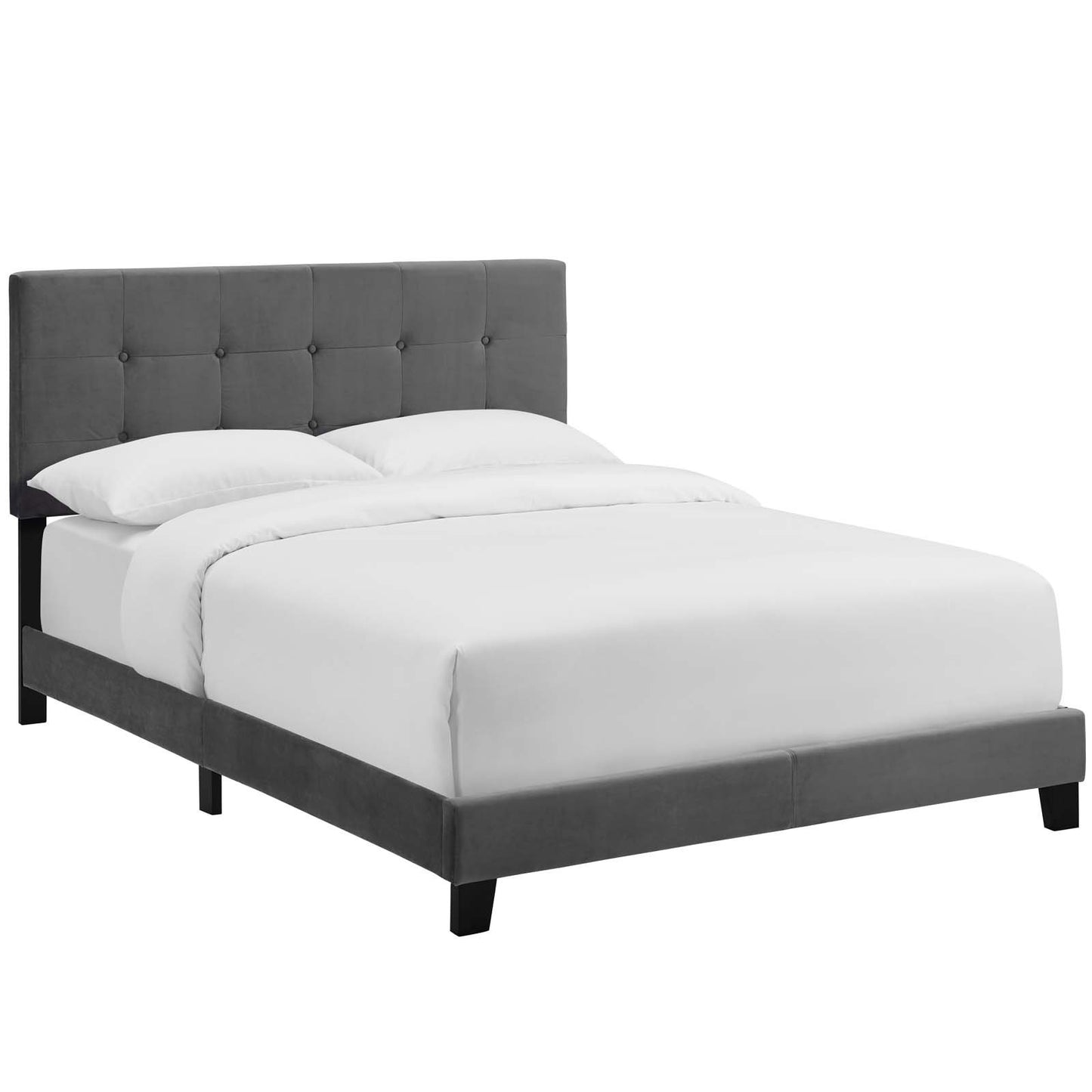 Modway Amira Queen Upholstered Velvet Bed