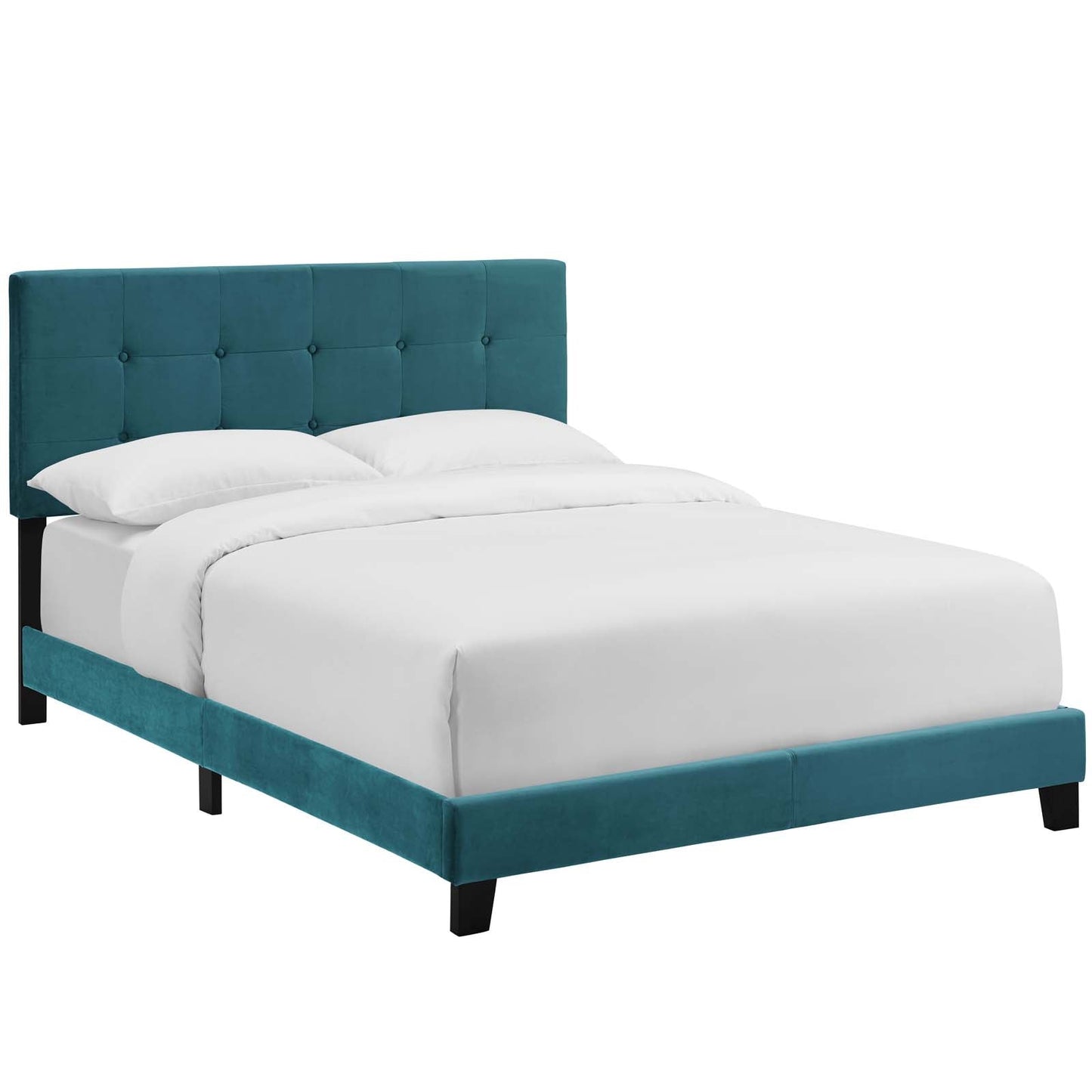 Amira Queen Performance Velvet Bed By Modway - MOD-5867 | Beds - 2