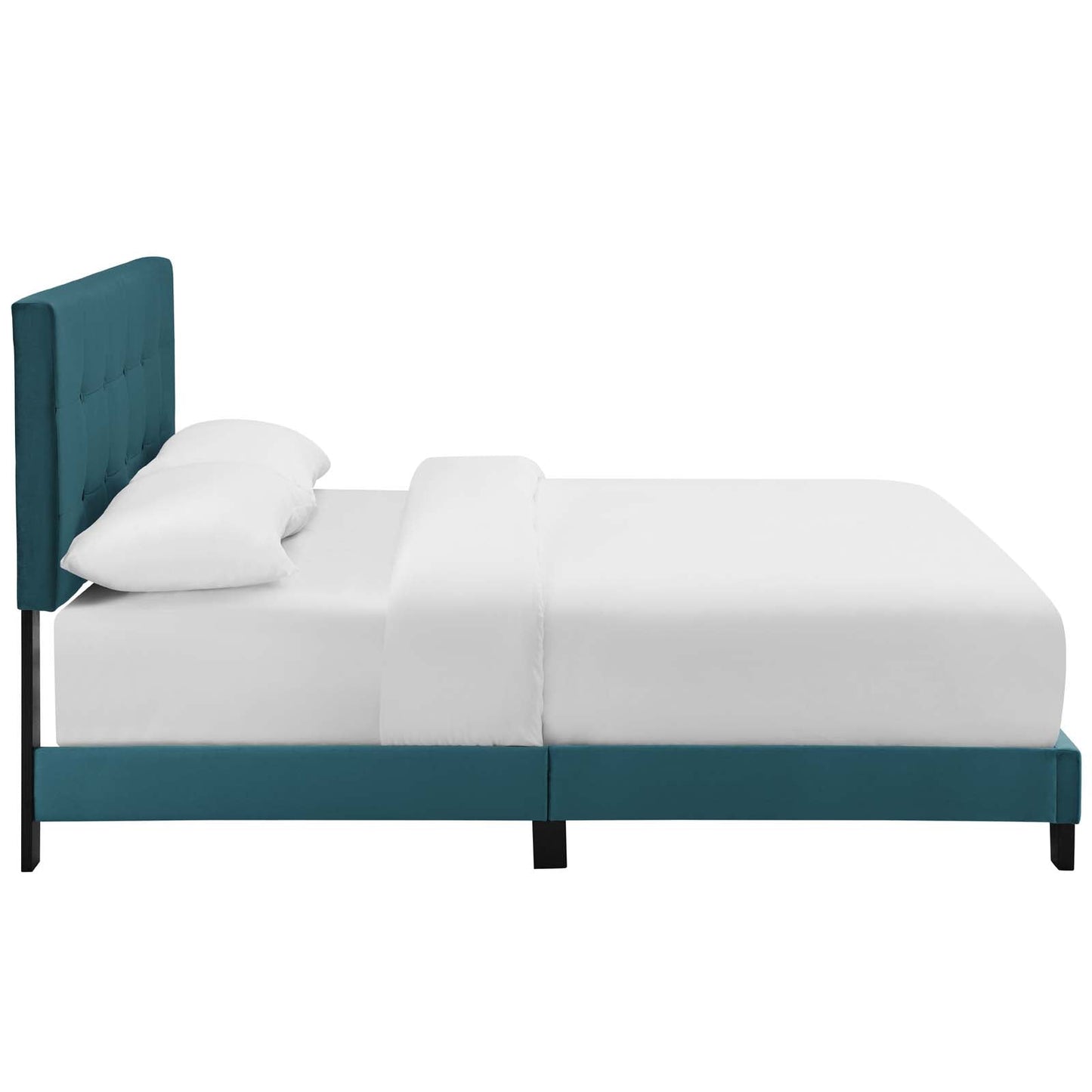 Amira Queen Performance Velvet Bed By Modway - MOD-5867 | Beds - 5